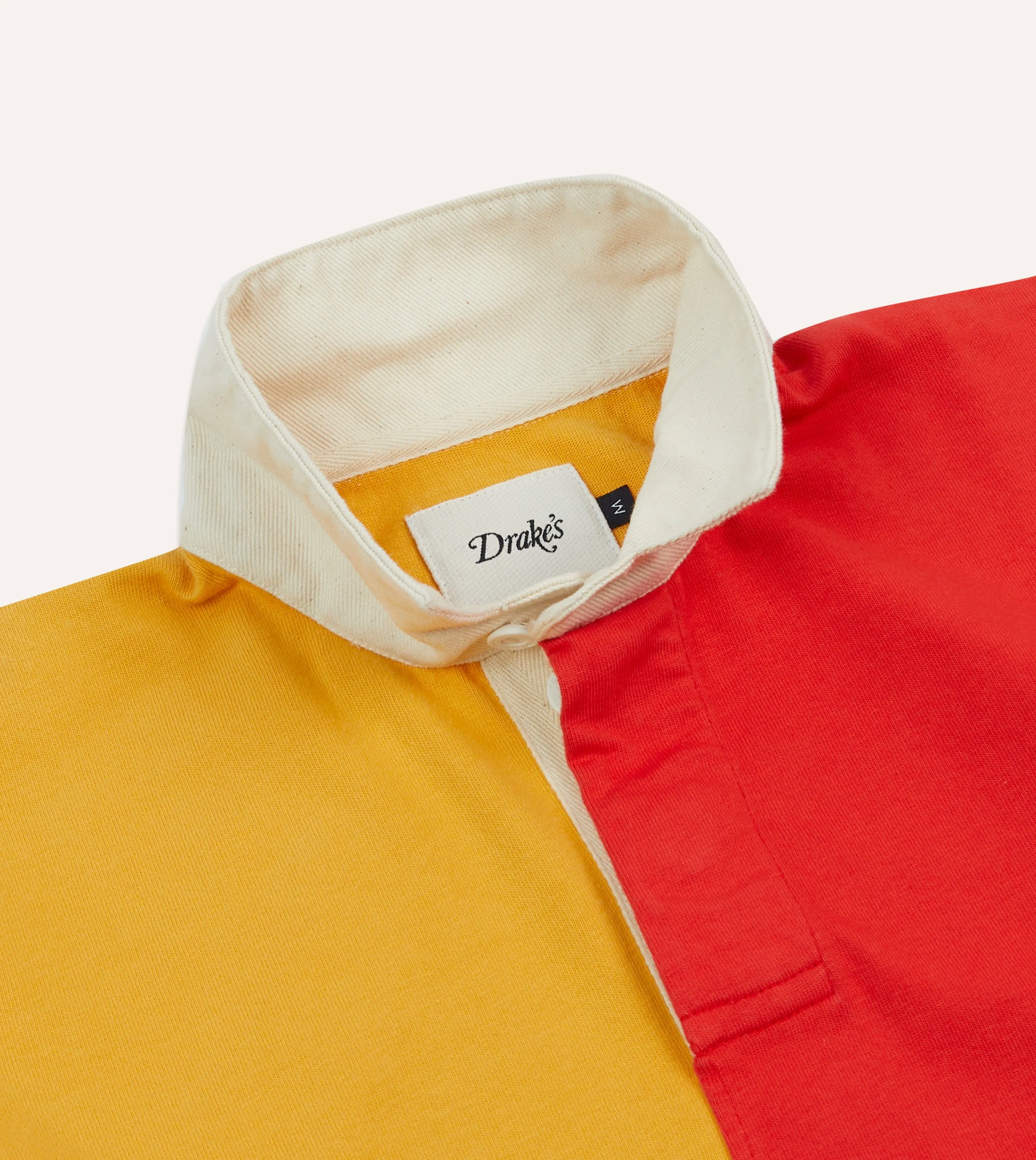 Multi Panelled Cotton Rugby Shirt sold by Drake's London product image thumbnail 4