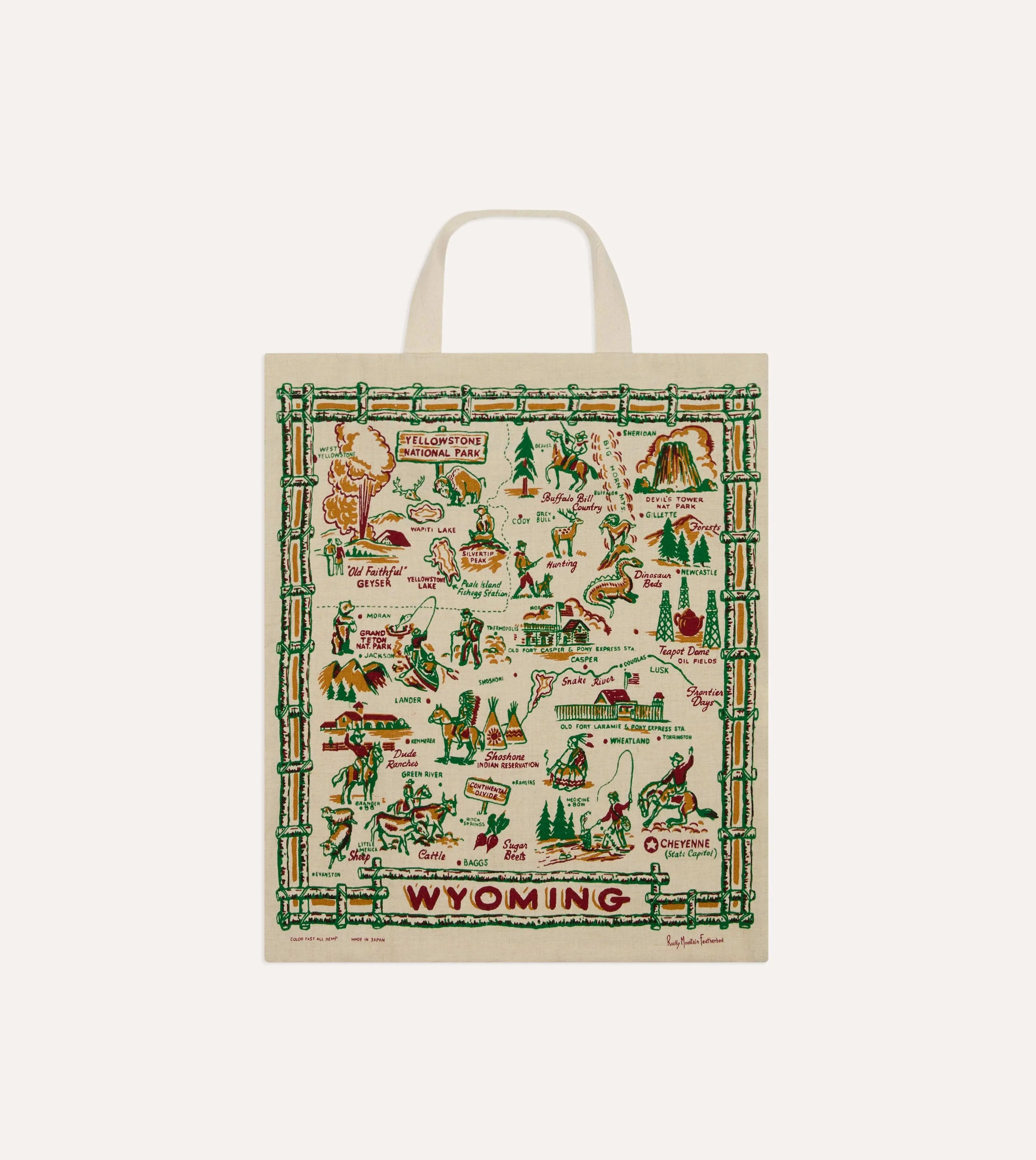 Rocky Mountain Featherbed Wyoming Tote Bag sold by Drake's London