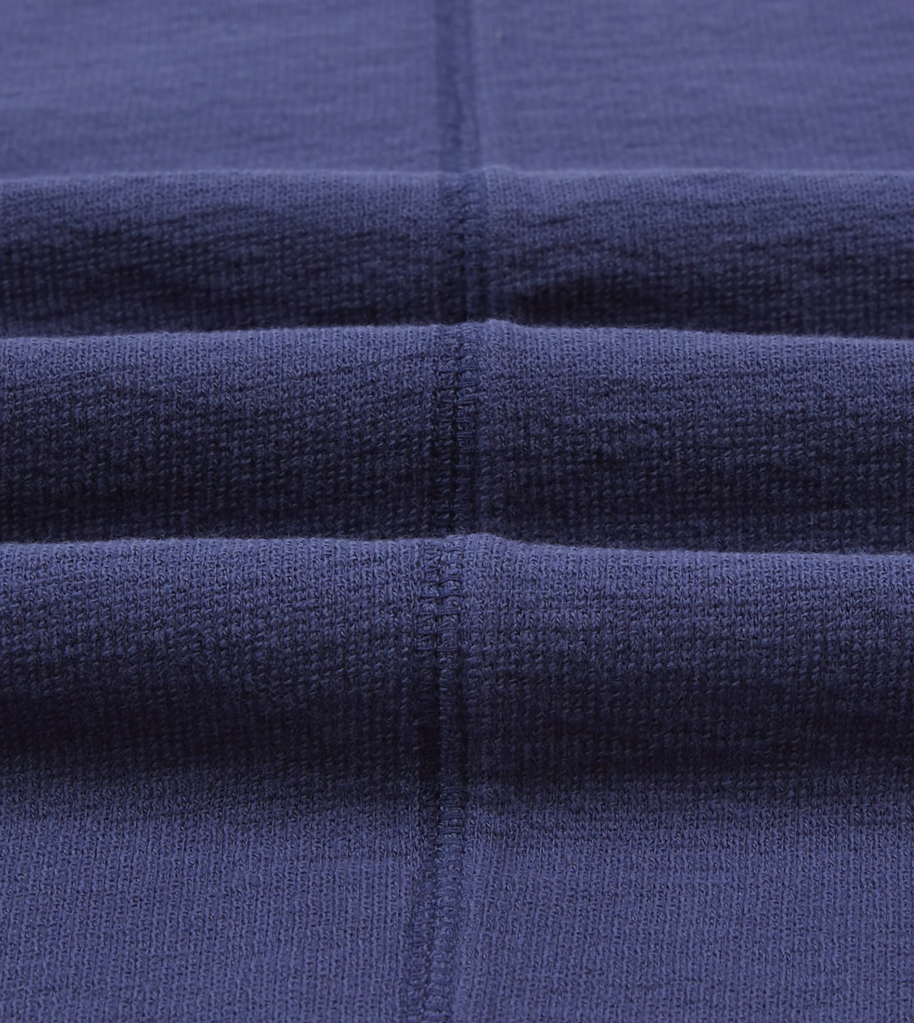 Navy Cotton Long-Sleeve Mock Neck Hiking T-Shirt sold by Drake's London product image thumbnail 2