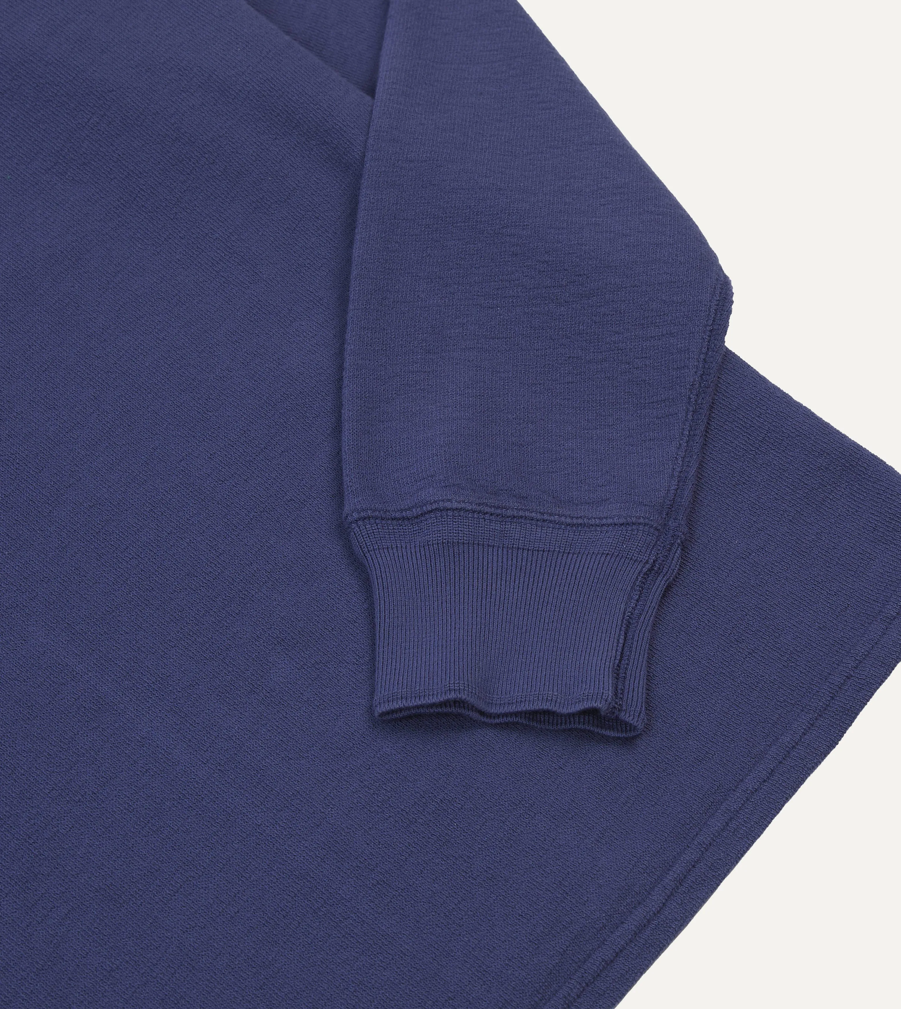 Navy Cotton Long-Sleeve Mock Neck Hiking T-Shirt sold by Drake's London product image thumbnail 4