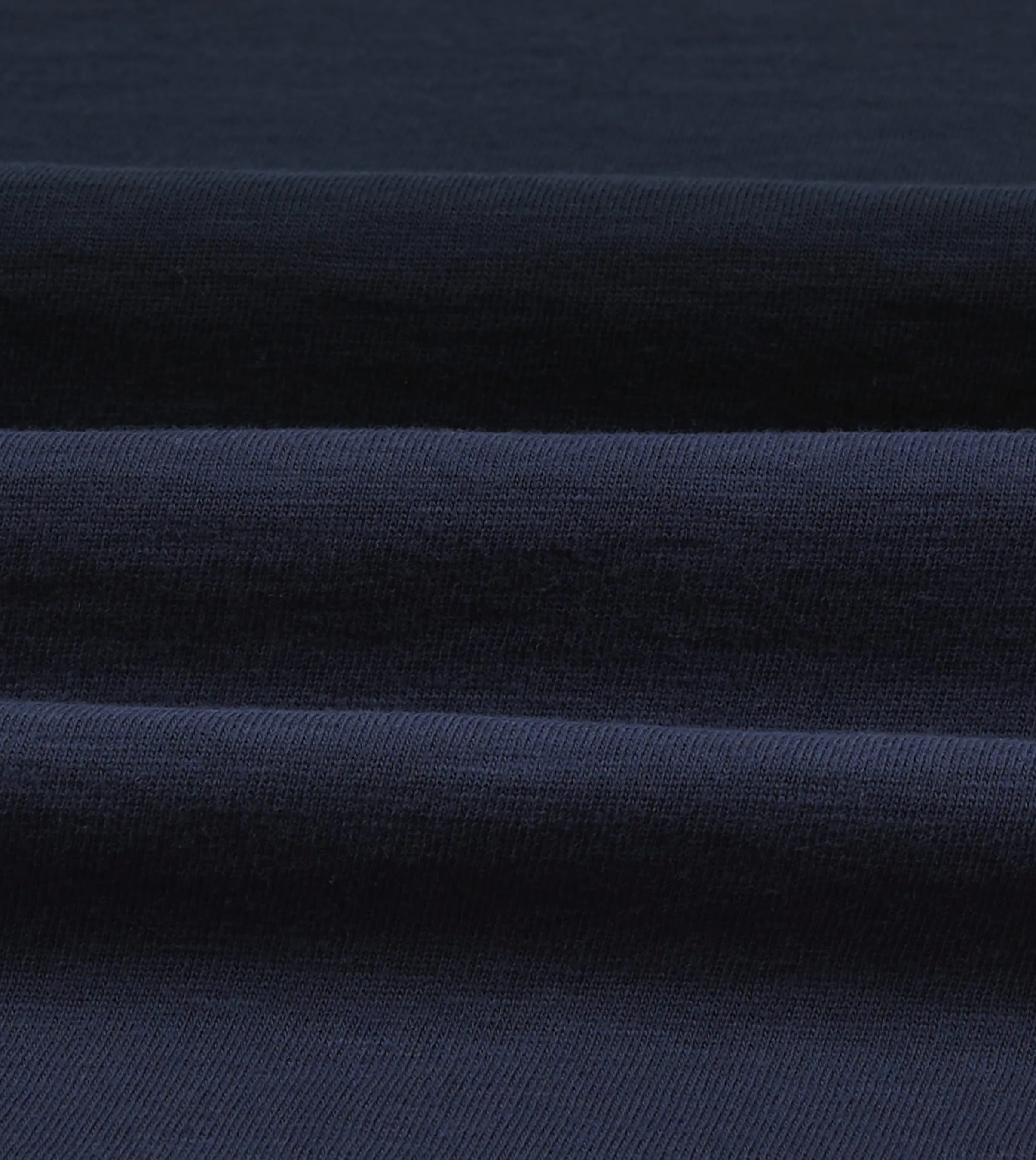 Navy and Ecru Stripe Mock Collar Long-Sleeve Jersey sold by Drake's London product image thumbnail 2