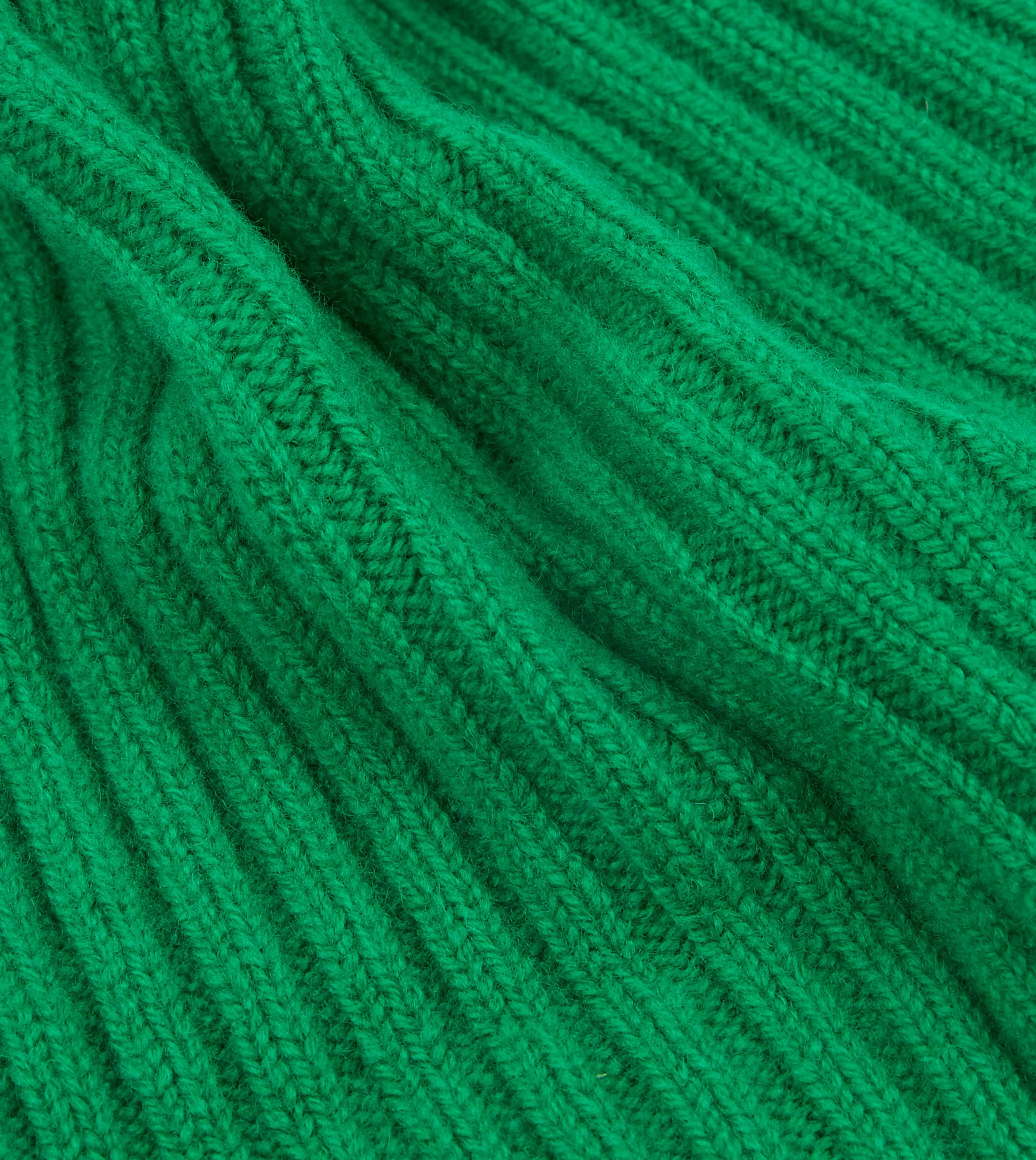 Bright Green Lambswool Ribbed Knit Cap sold by Drake's London product image thumbnail 2