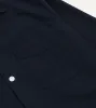 Navy Wool Four-Pocket Camp Collar Work Shirt sold by Drake's London