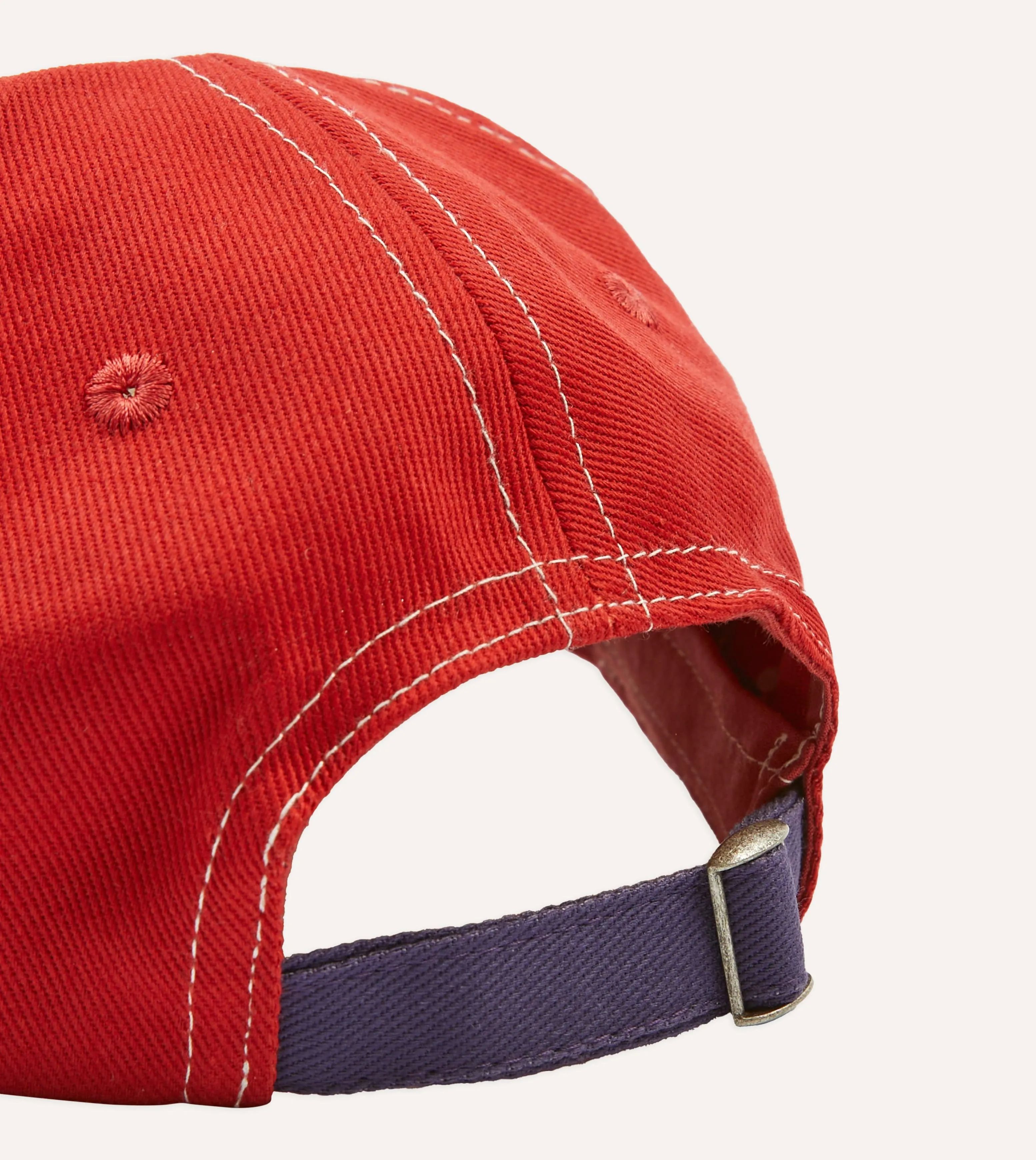 1977' Cotton Twill Baseball Cap sold by Drake's London product image thumbnail 2