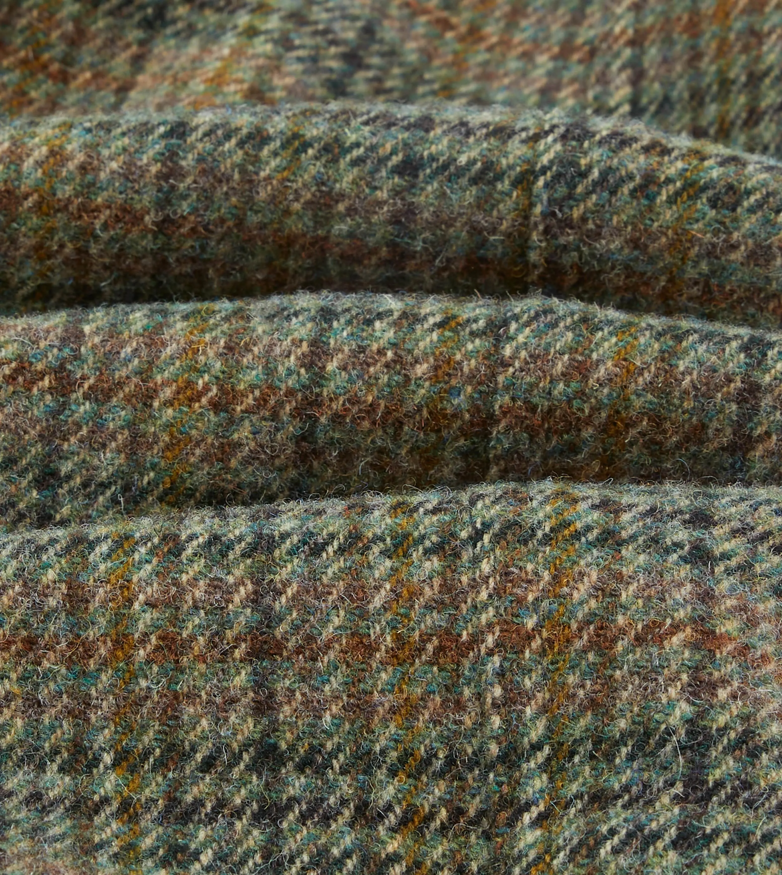 Green Check Tweed Donkey Jacket sold by Drake's London product image thumbnail 2