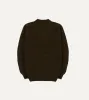 Brown Brushed Shetland Mock Neck Jumper sold by Drake's London