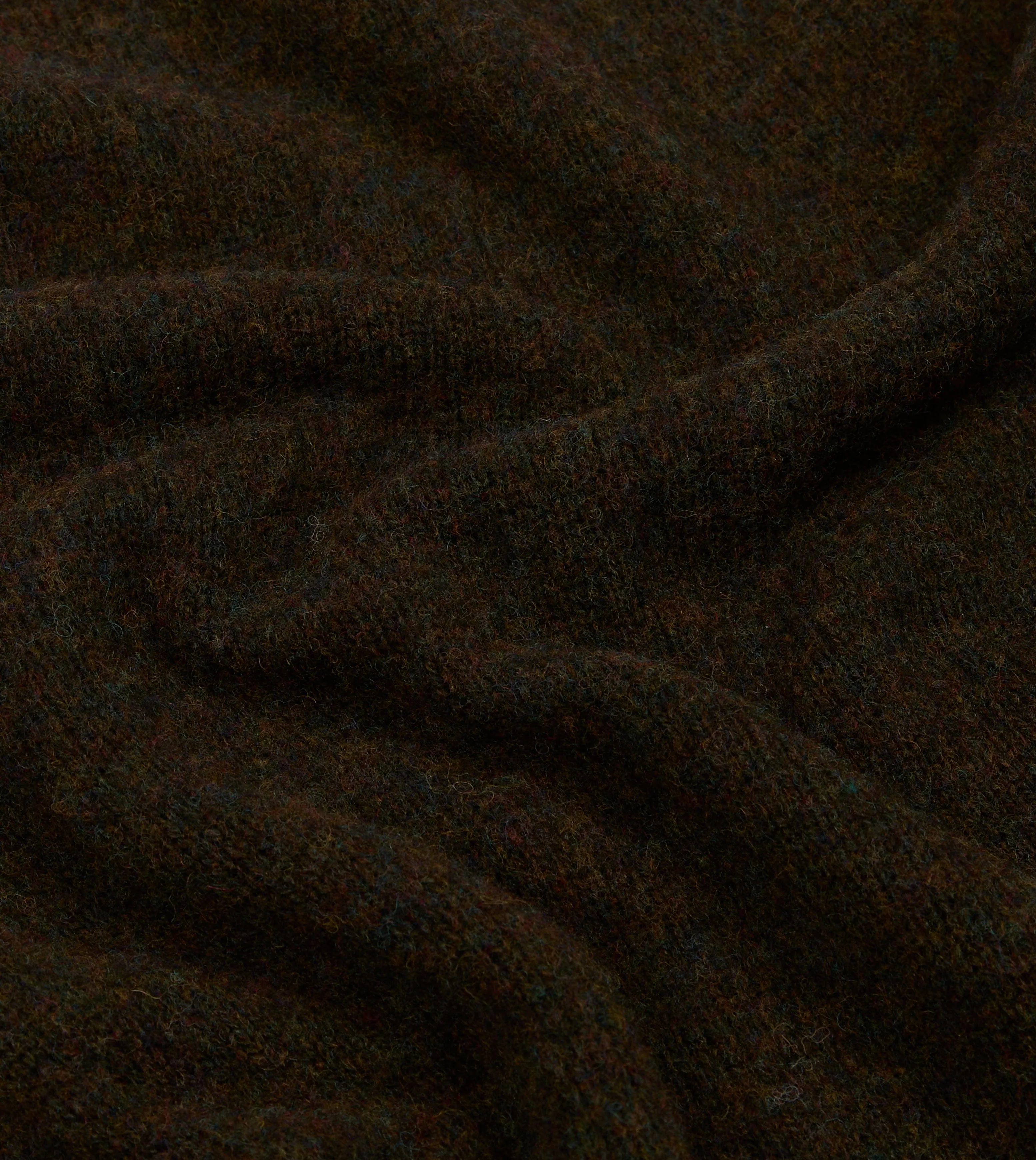Brown Brushed Shetland Mock Neck Jumper sold by Drake's London product image thumbnail 2