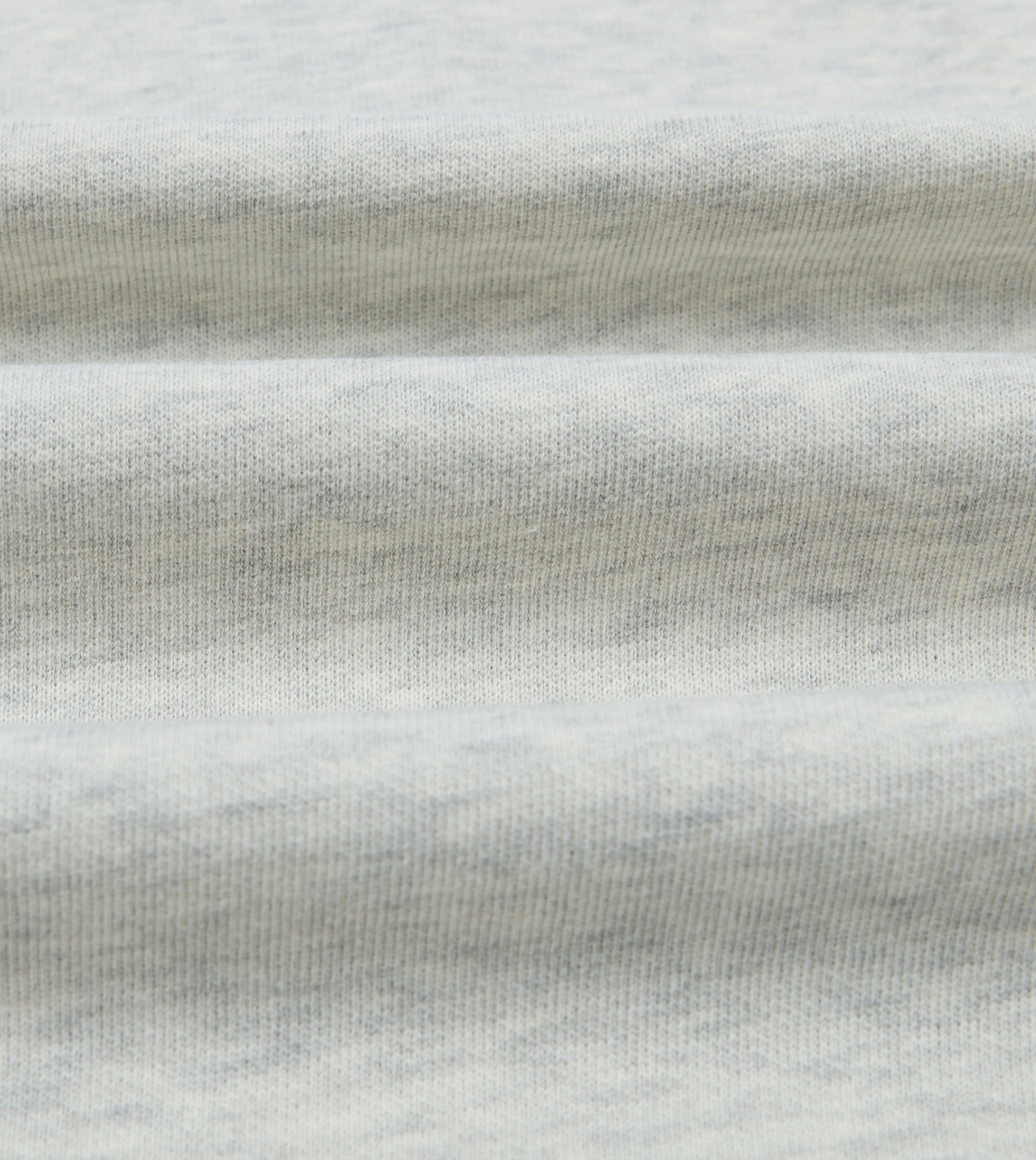 Grey Melange Jersey Cotton Long-Sleeve Polo Shirt sold by Drake's London product image thumbnail 2