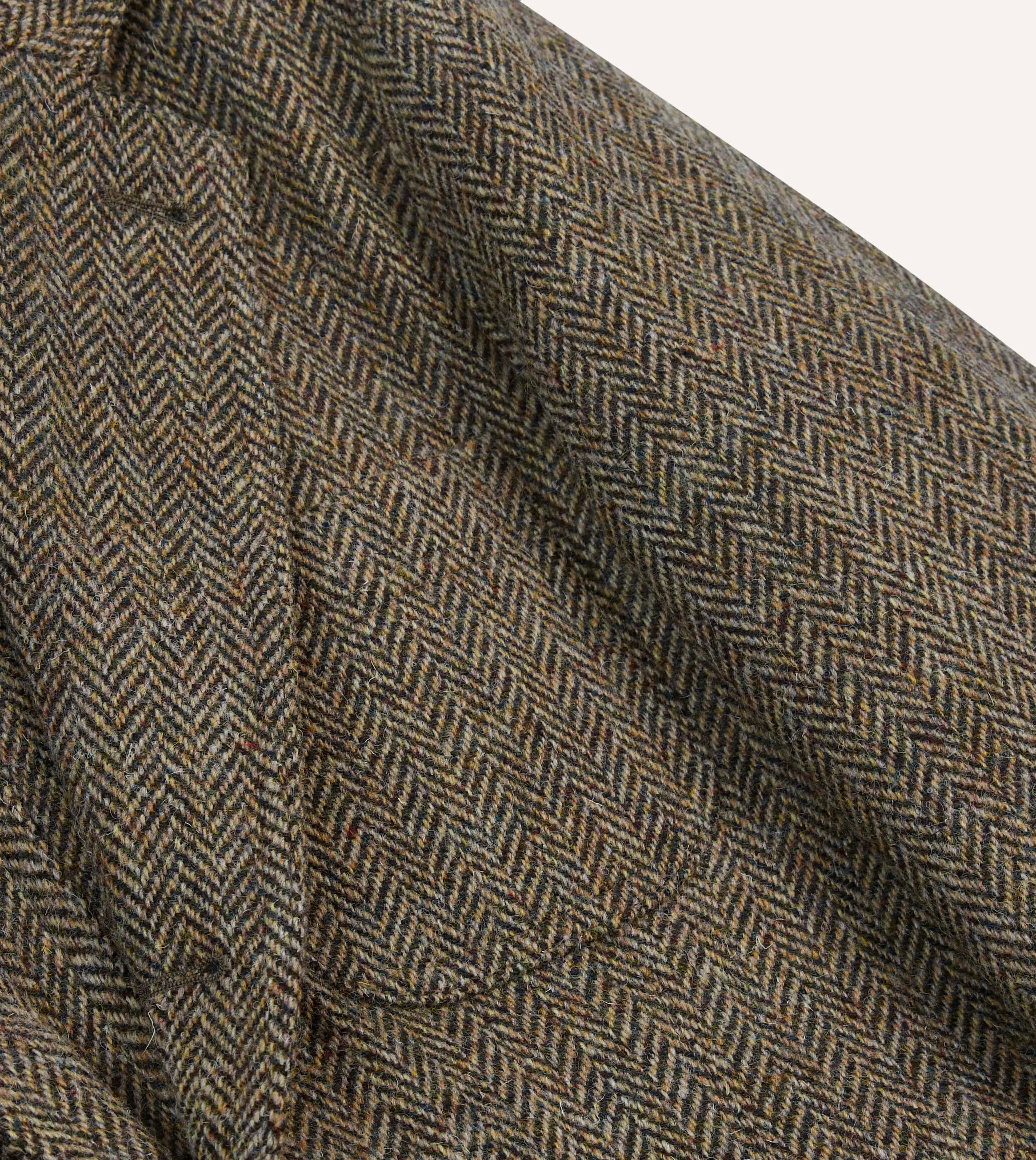 Olive Herringbone Harris Tweed Games Blazer Mk. VII sold by Drake's London product image thumbnail 5