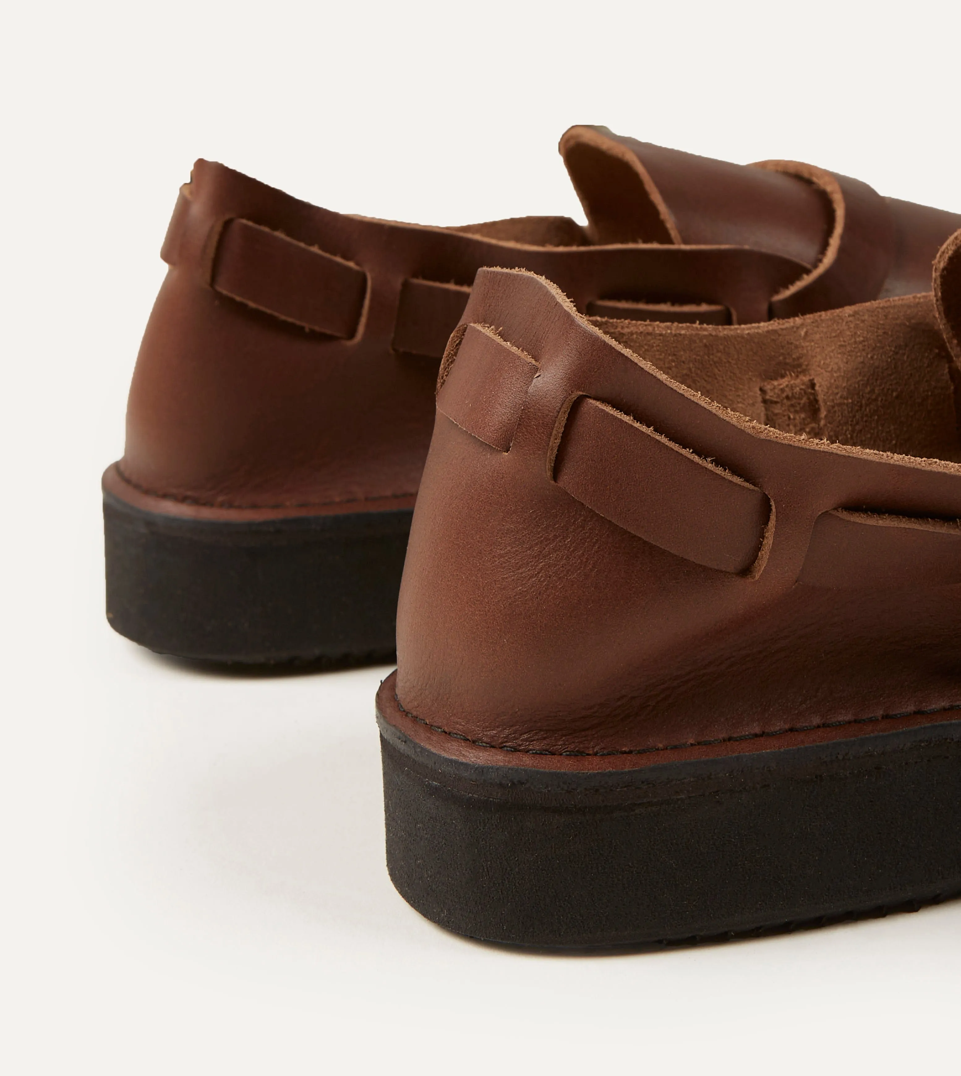 Aurora Shoe Co. Middle English Brown Full Grain Leather Shoe sold by Drake's London product image thumbnail 5