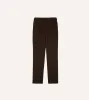 Brown Wool-Cotton Single Pleat Trouser sold by Drake's London