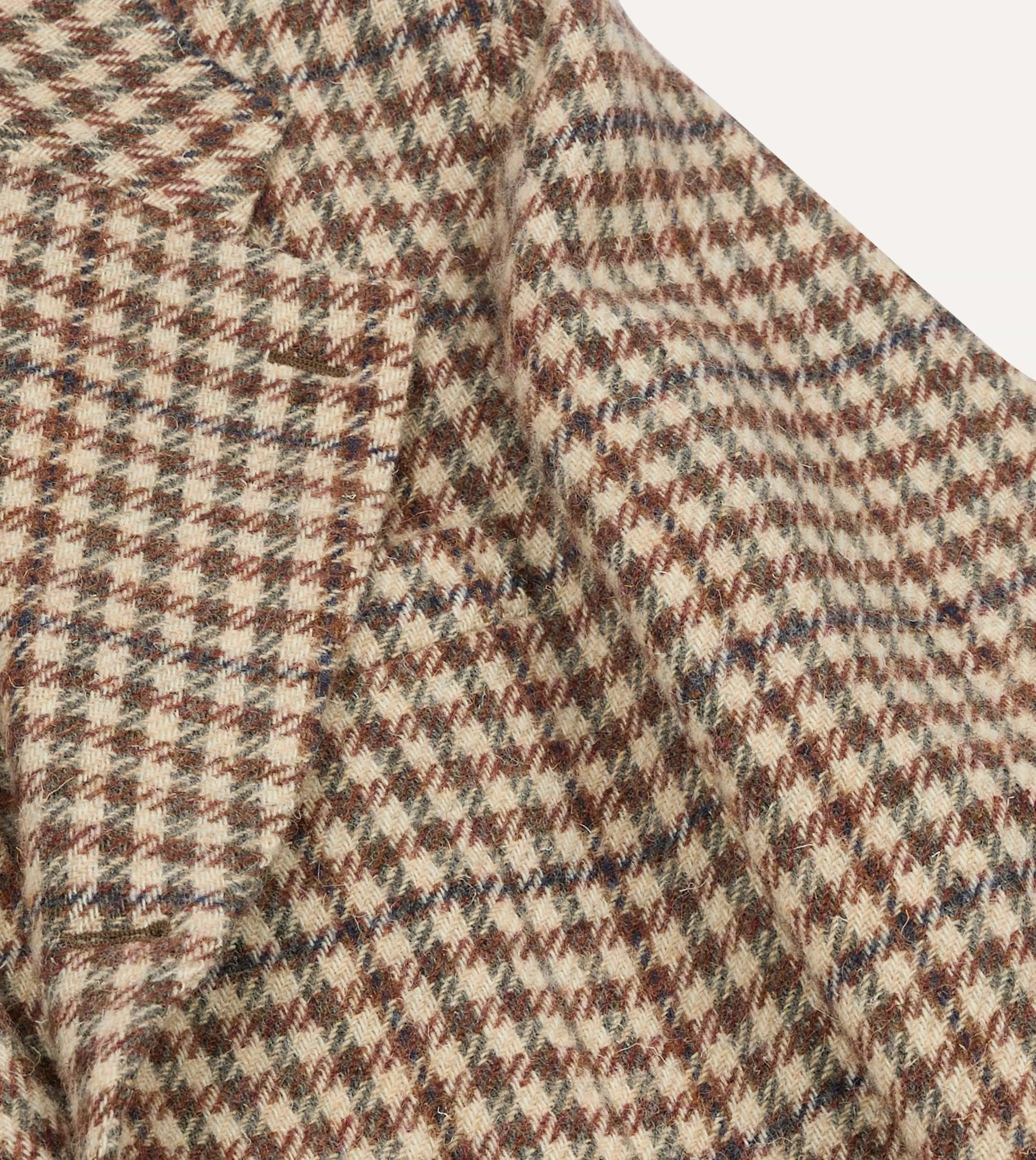 Ecru Gun Club Check Tweed Blazer sold by Drake's London product image thumbnail 4