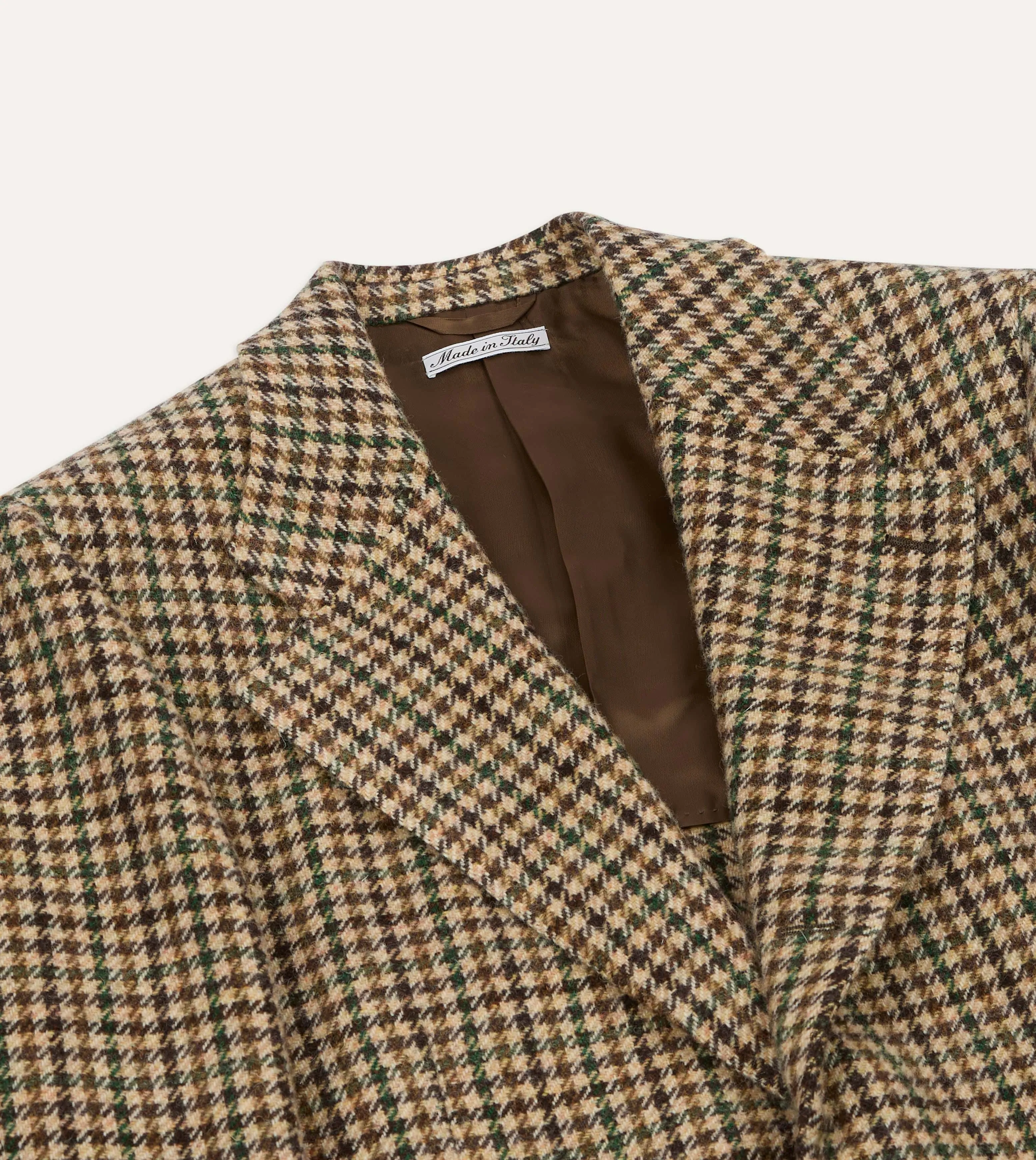 Brown Gun Club Check Tweed Blazer sold by Drake's London product image thumbnail 3