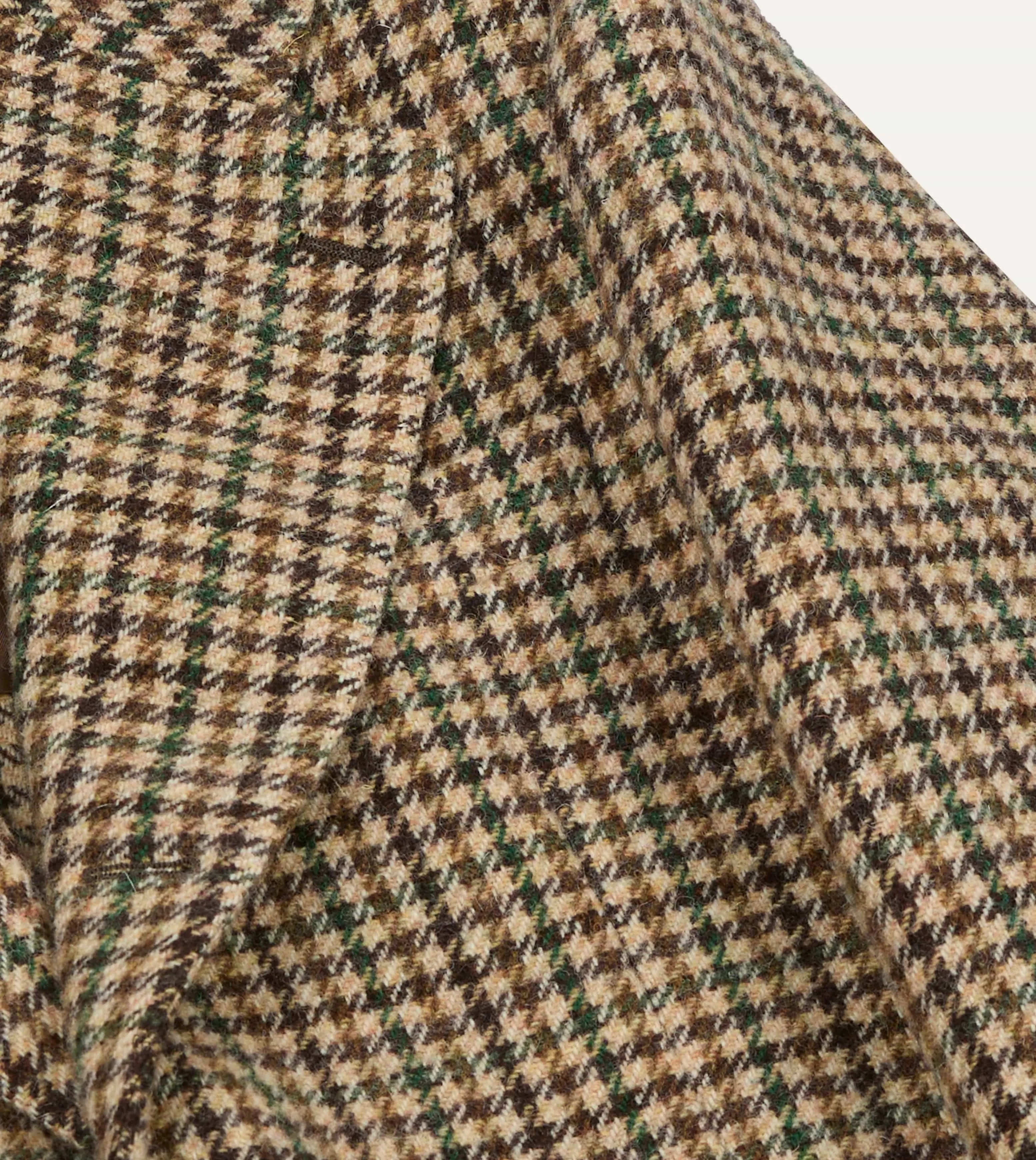 Brown Gun Club Check Tweed Blazer sold by Drake's London product image thumbnail 4
