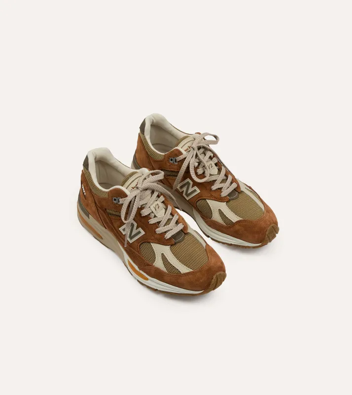 New Balance ‘Iconic Influences’ Caramel Café Made in UK 991v2 Trainers sold by Drake's London