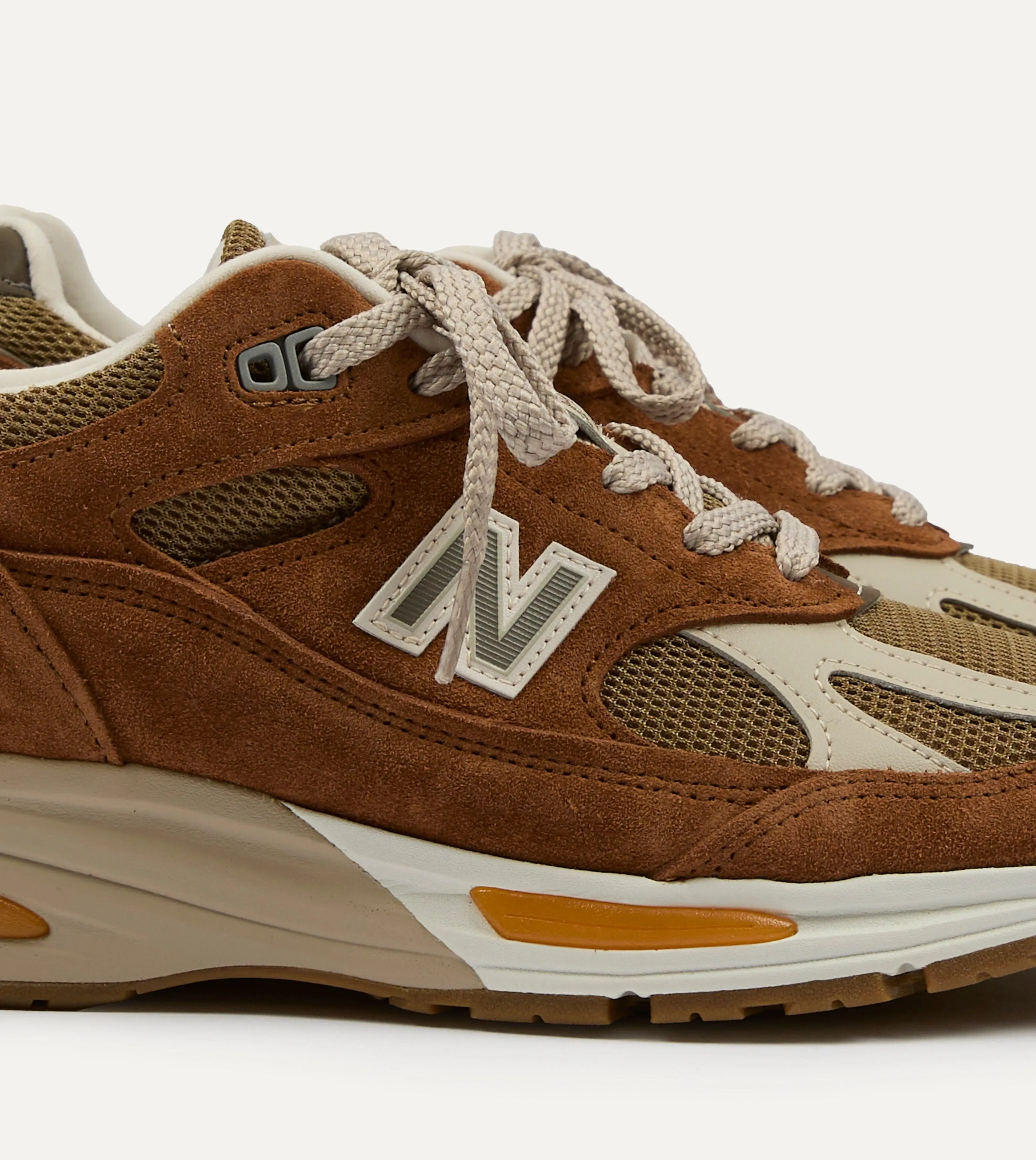 New Balance ‘Iconic Influences’ Caramel Café Made in UK 991v2 Trainers sold by Drake's London product image thumbnail 3