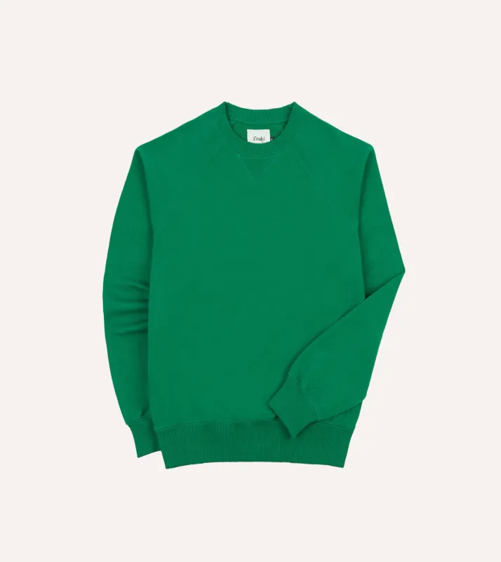 Green Cotton Cashmere Sweatshirt sold by Drake's London