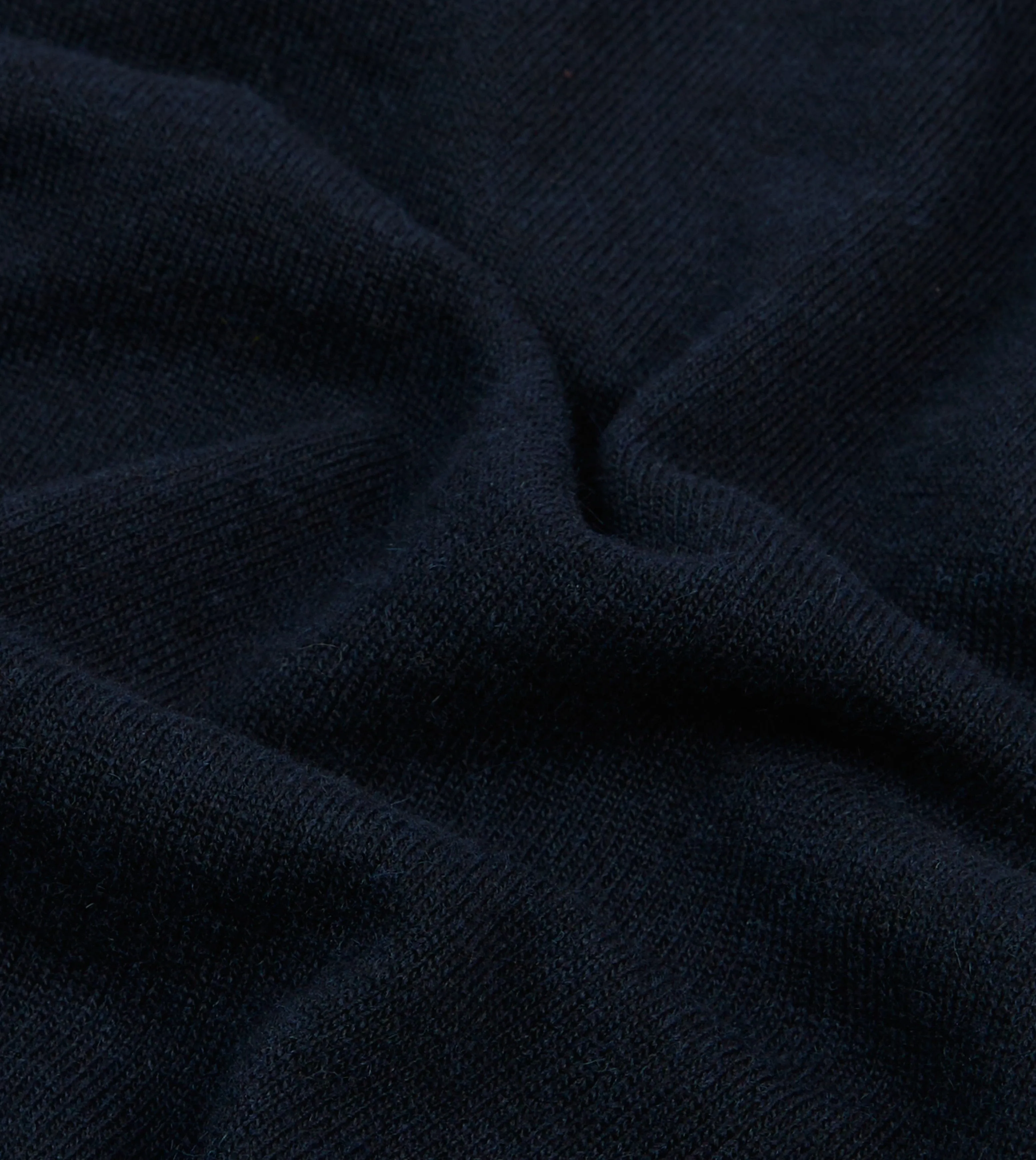 Navy Alpaca Wool Knitted Polo sold by Drake's London product image thumbnail 2