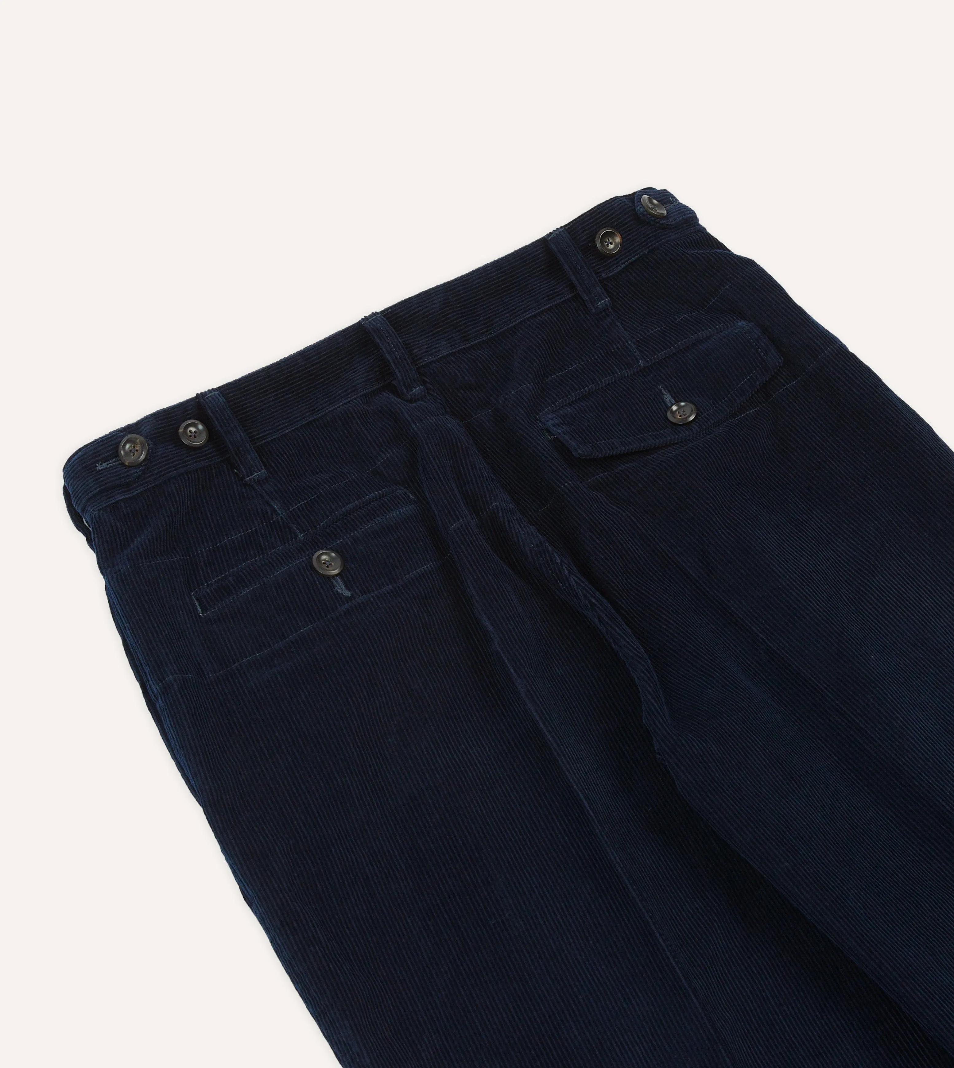 Navy Cotton Corduroy Field Games Trousers sold by Drake's London product image thumbnail 5