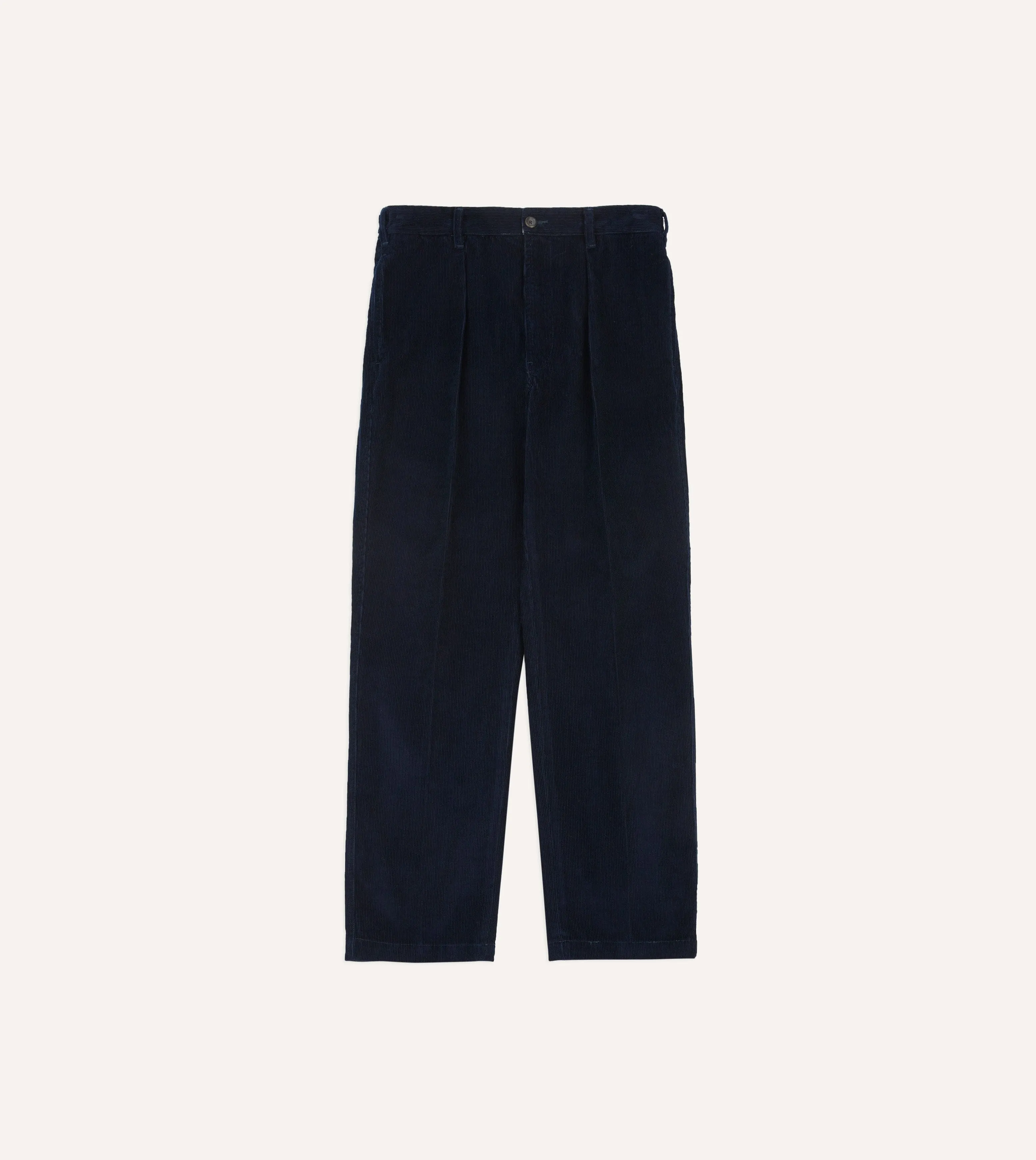 Navy Cotton Corduroy Field Games Trousers sold by Drake's London product image thumbnail 3
