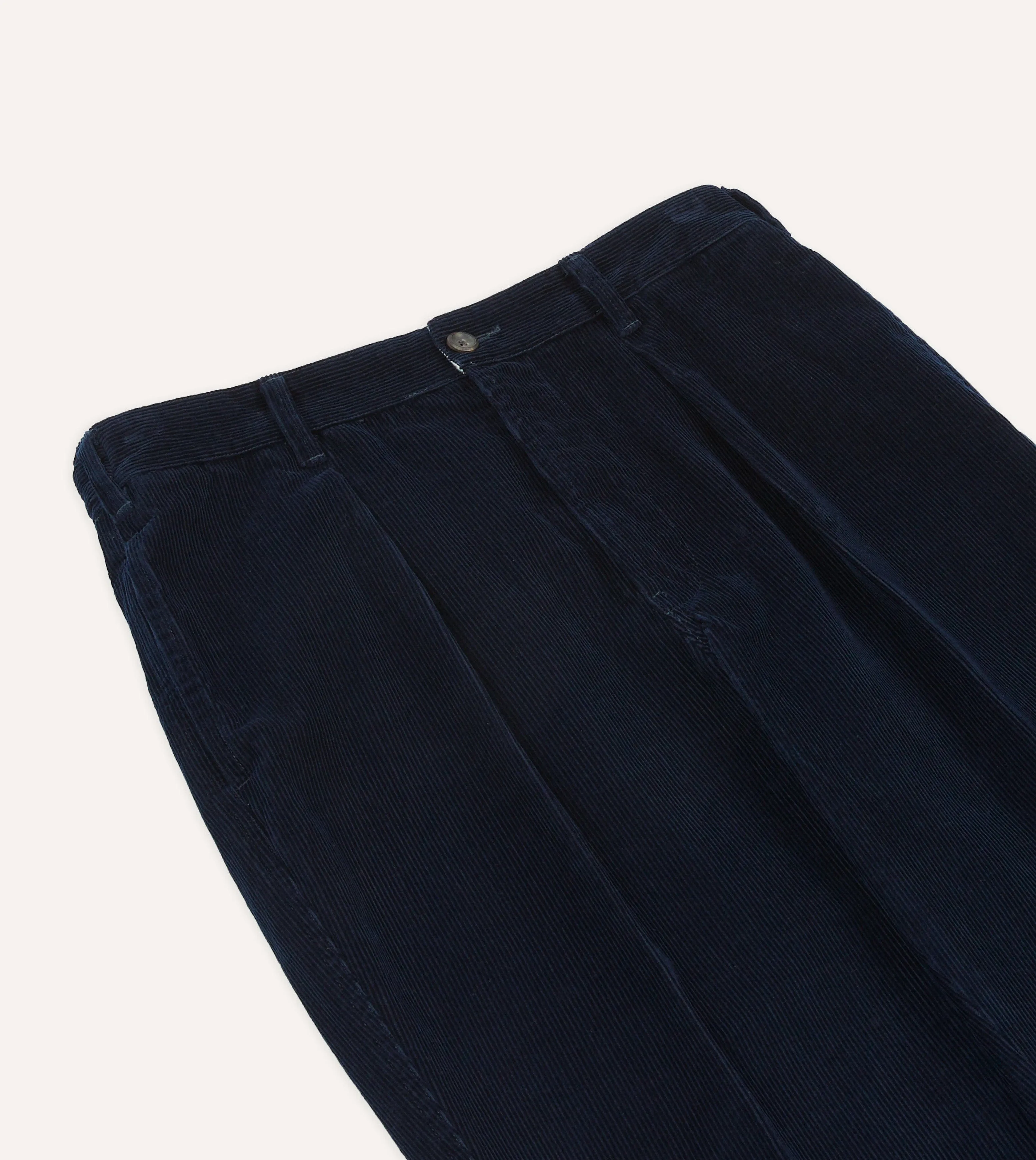 Navy Cotton Corduroy Field Games Trousers sold by Drake's London product image thumbnail 4
