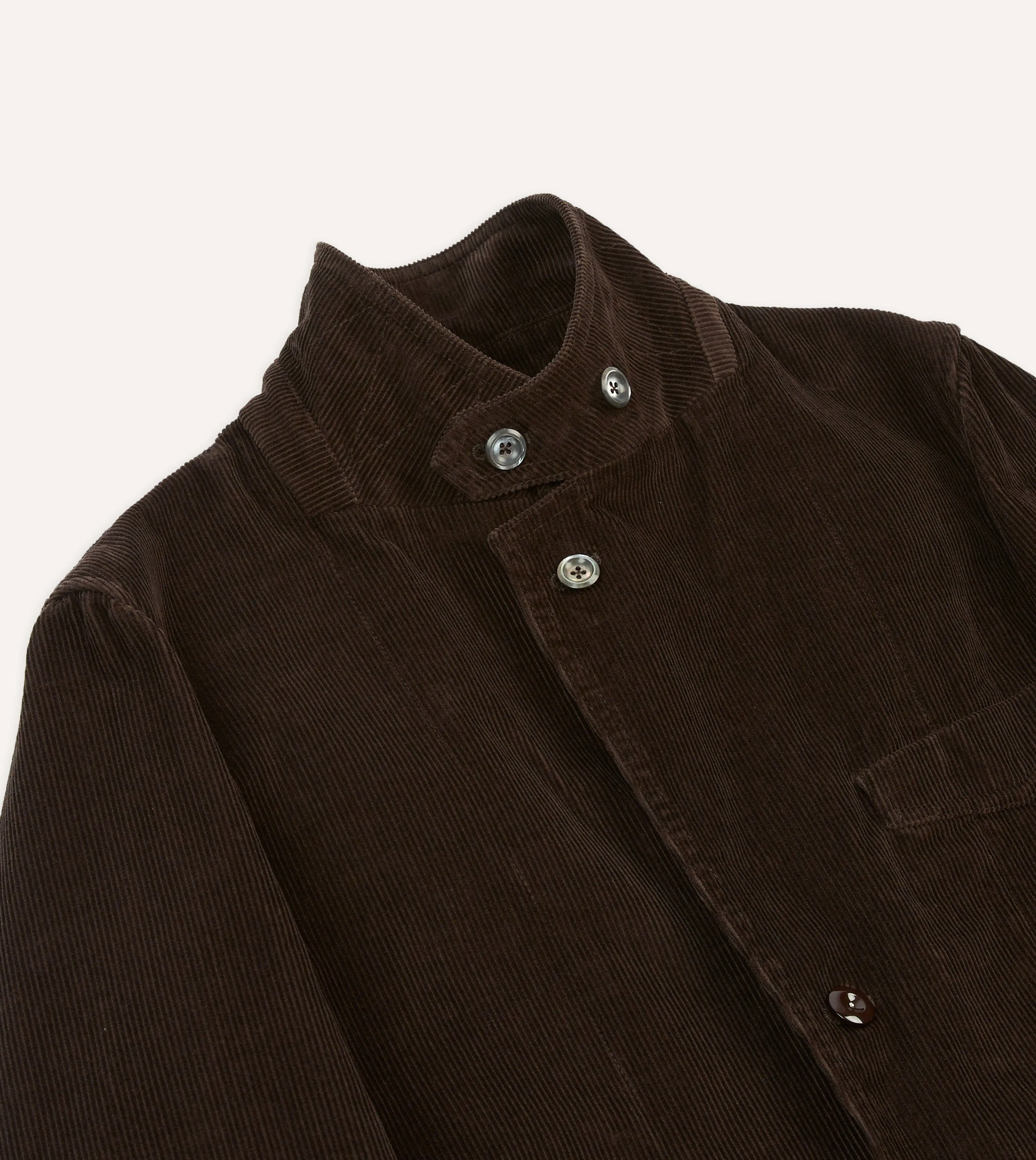 Brown Cotton Corduroy Field Games Blazer sold by Drake's London product image thumbnail 4