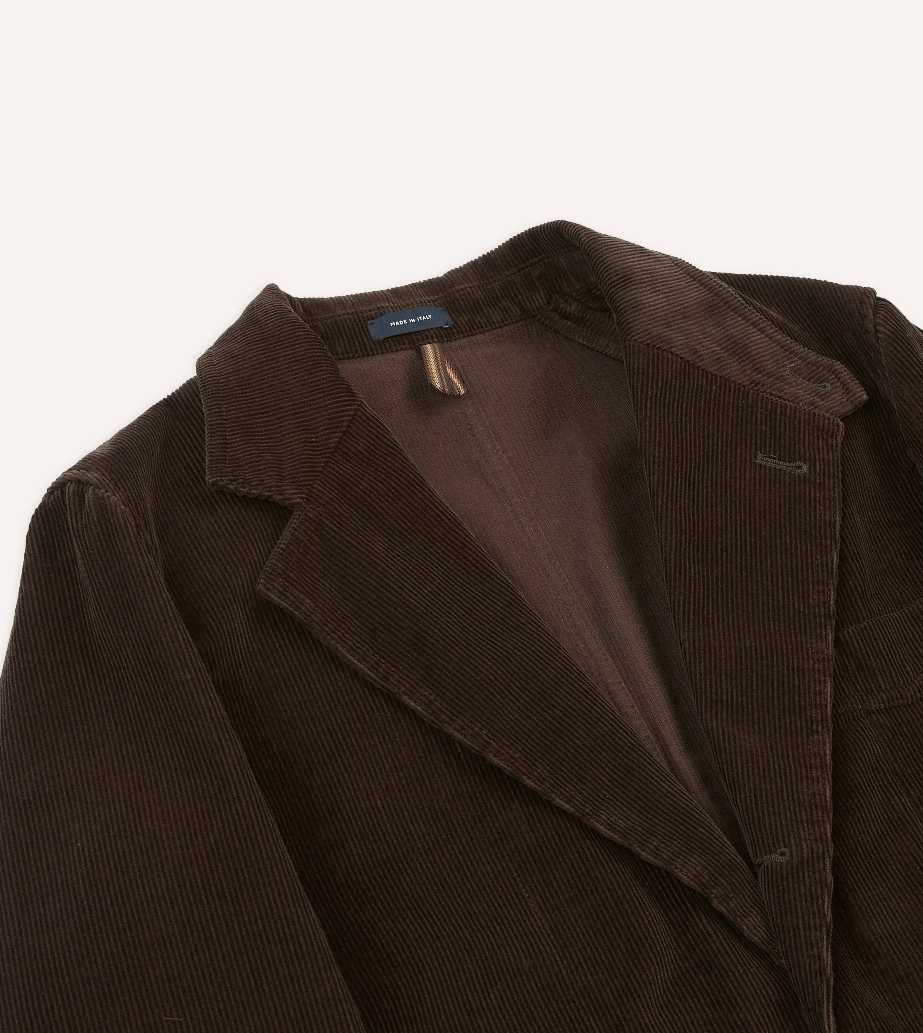 Brown Cotton Corduroy Field Games Blazer sold by Drake's London product image thumbnail 3