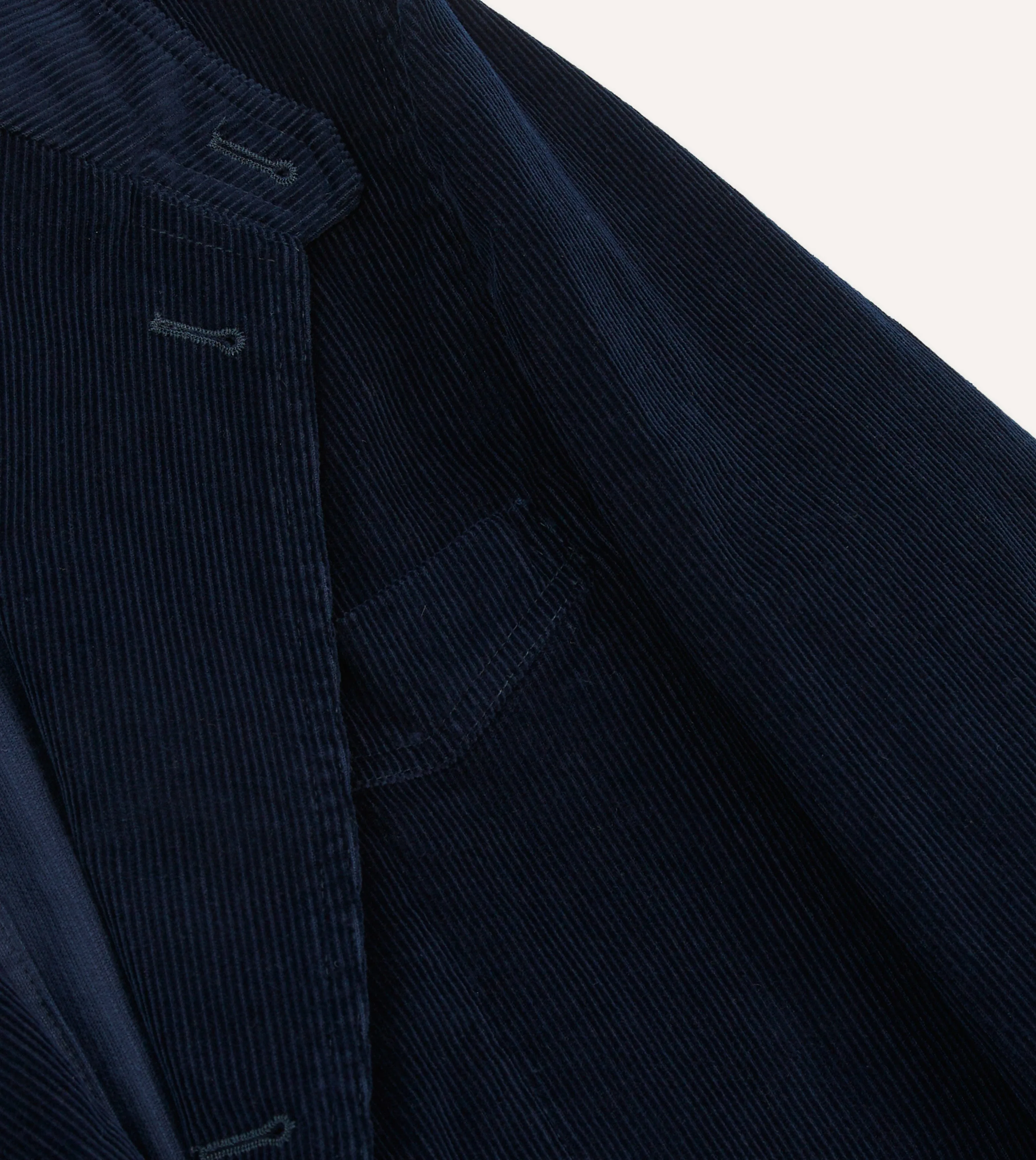 Navy Cotton Corduroy Field Games Blazer sold by Drake's London product image thumbnail 5