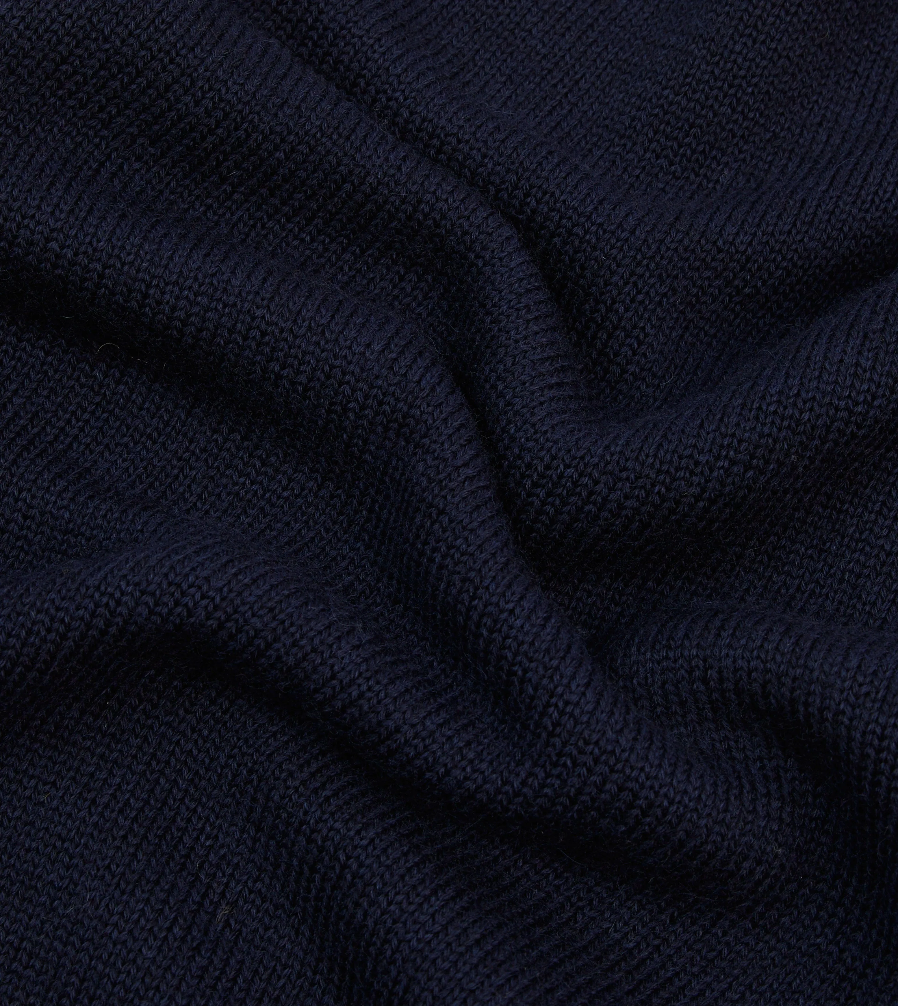 Navy Heavyweight Mock Neck Jumper sold by Drake's London product image thumbnail 2
