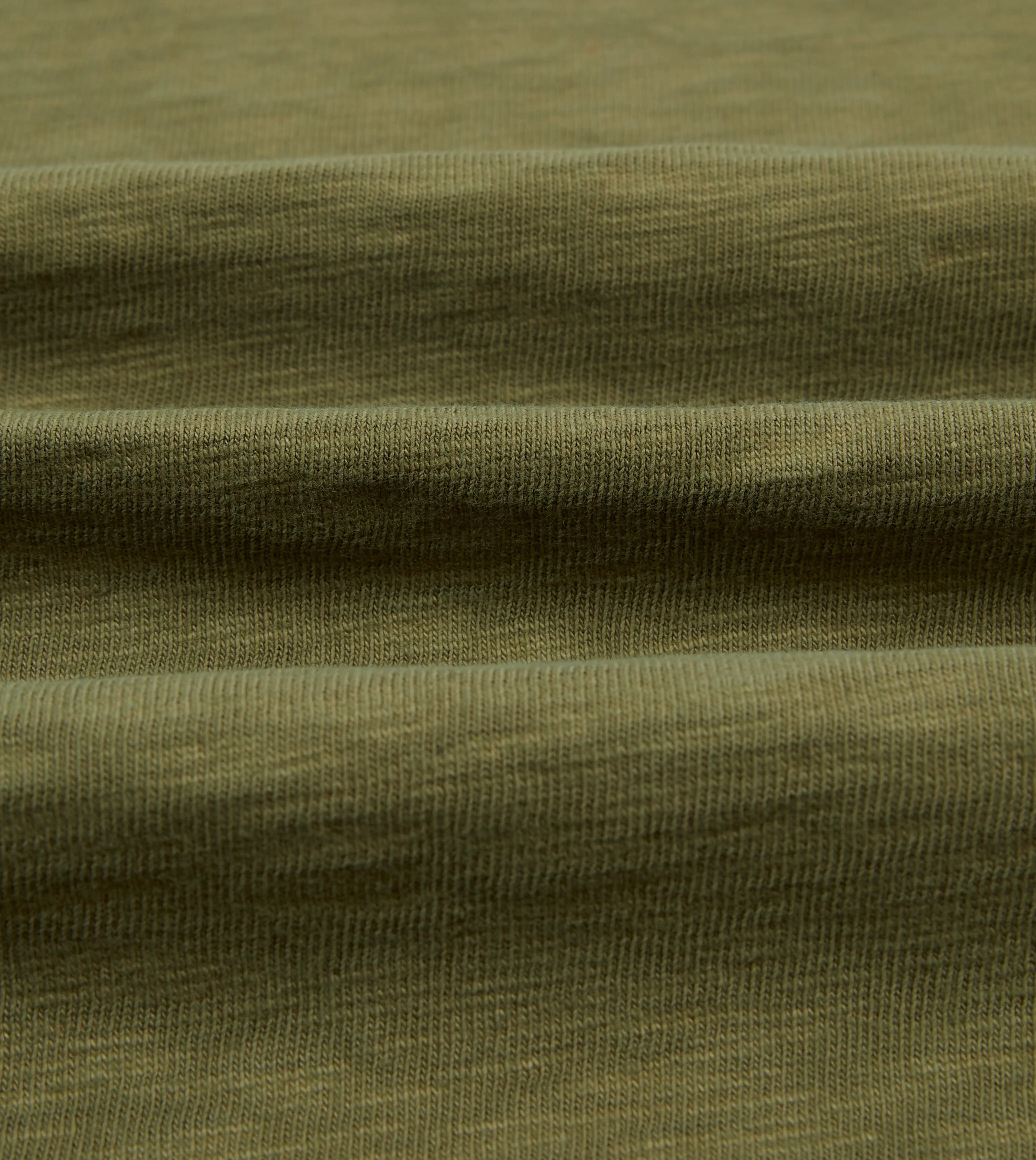 Khaki Cotton Long-Sleeve Roll Neck Hiking T-Shirt sold by Drake's London product image thumbnail 2