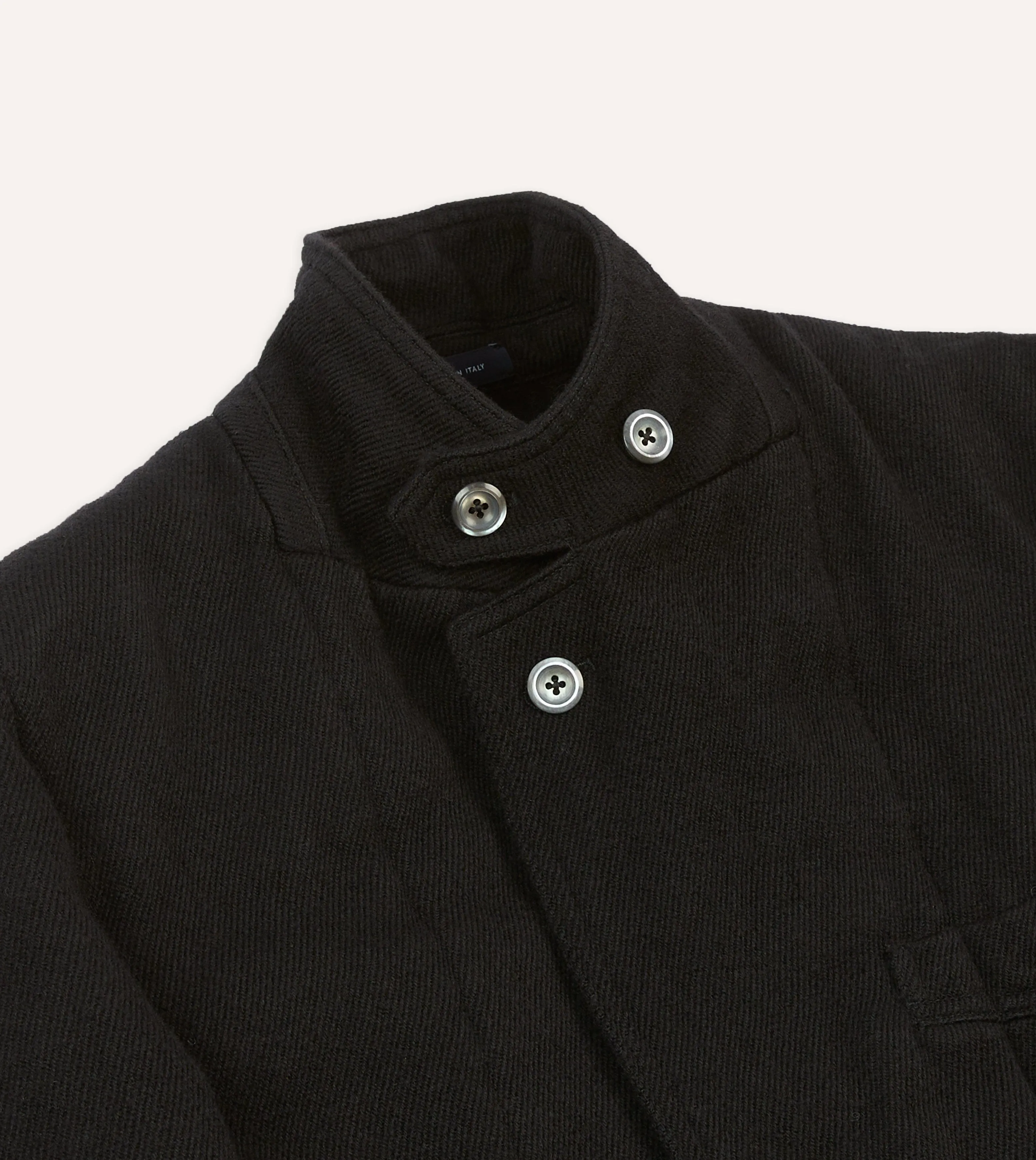 Navy Wool-Cotton Twill Field Games Blazer sold by Drake's London product image thumbnail 4