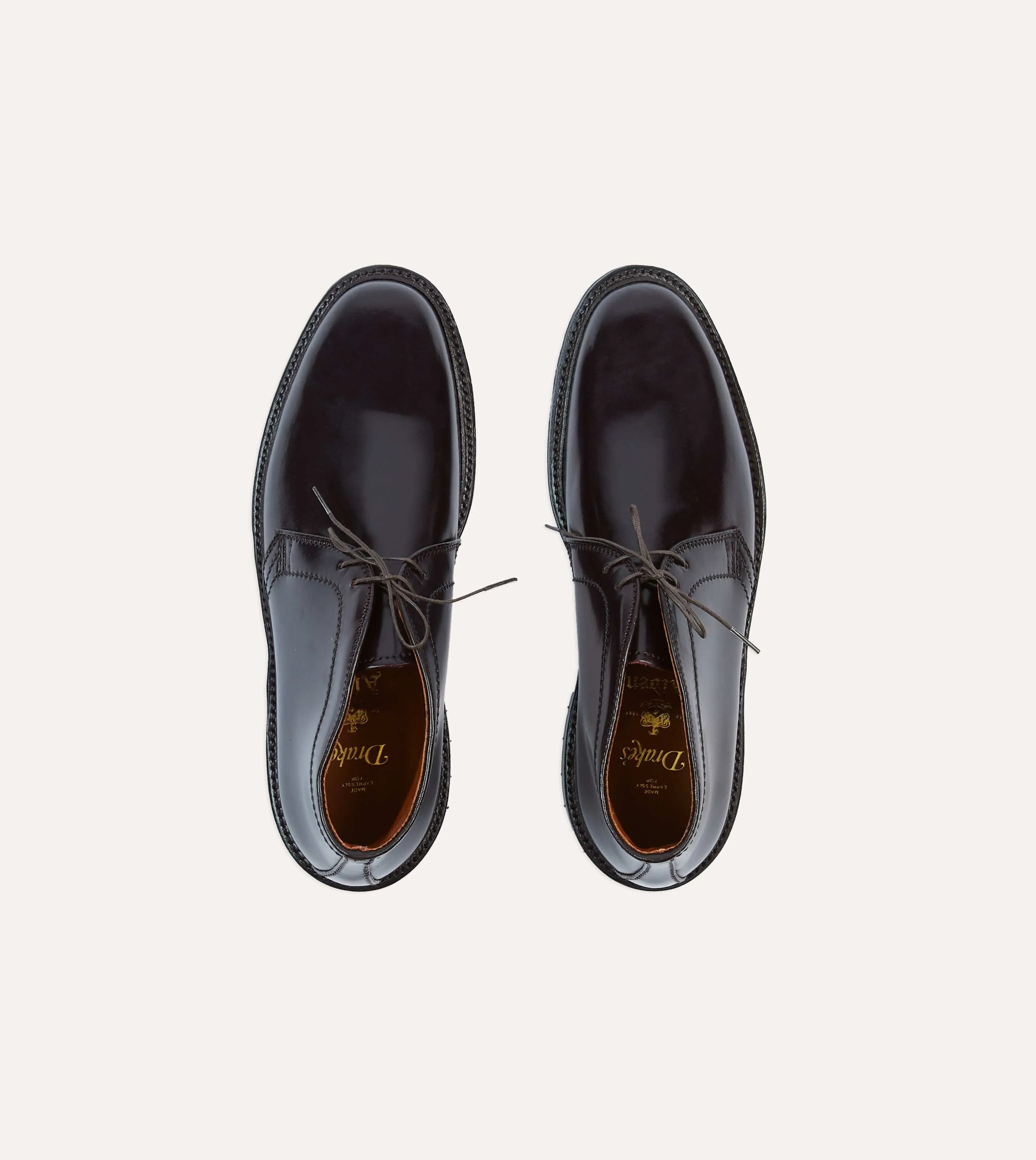 Alden Black Cordovan Algonquin Blucher sold by Drake's London product image thumbnail 4