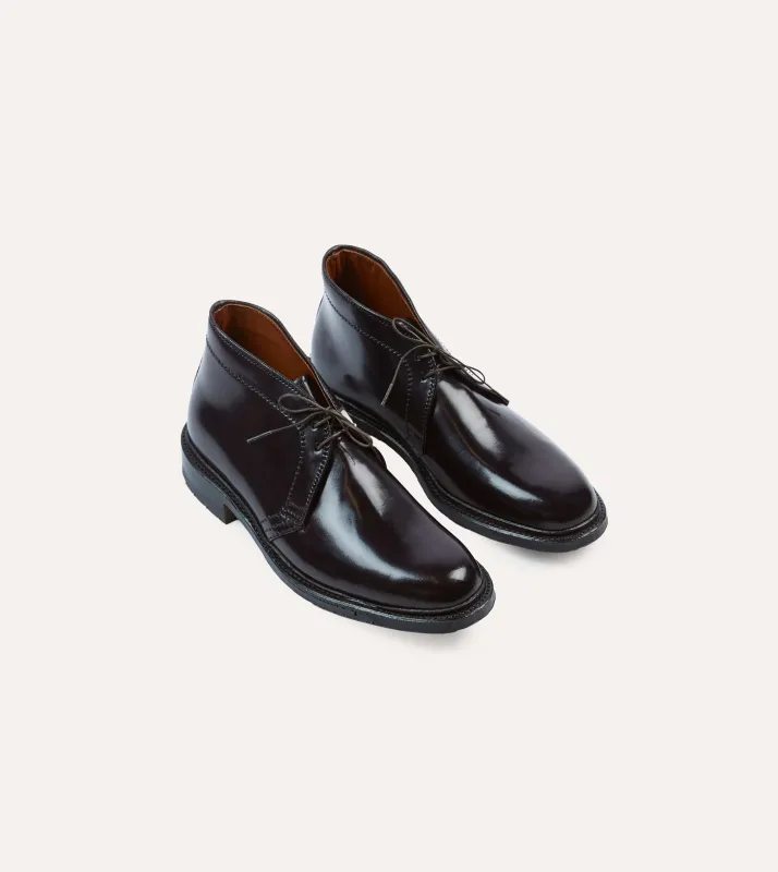 Alden Black Cordovan Algonquin Blucher sold by Drake's London