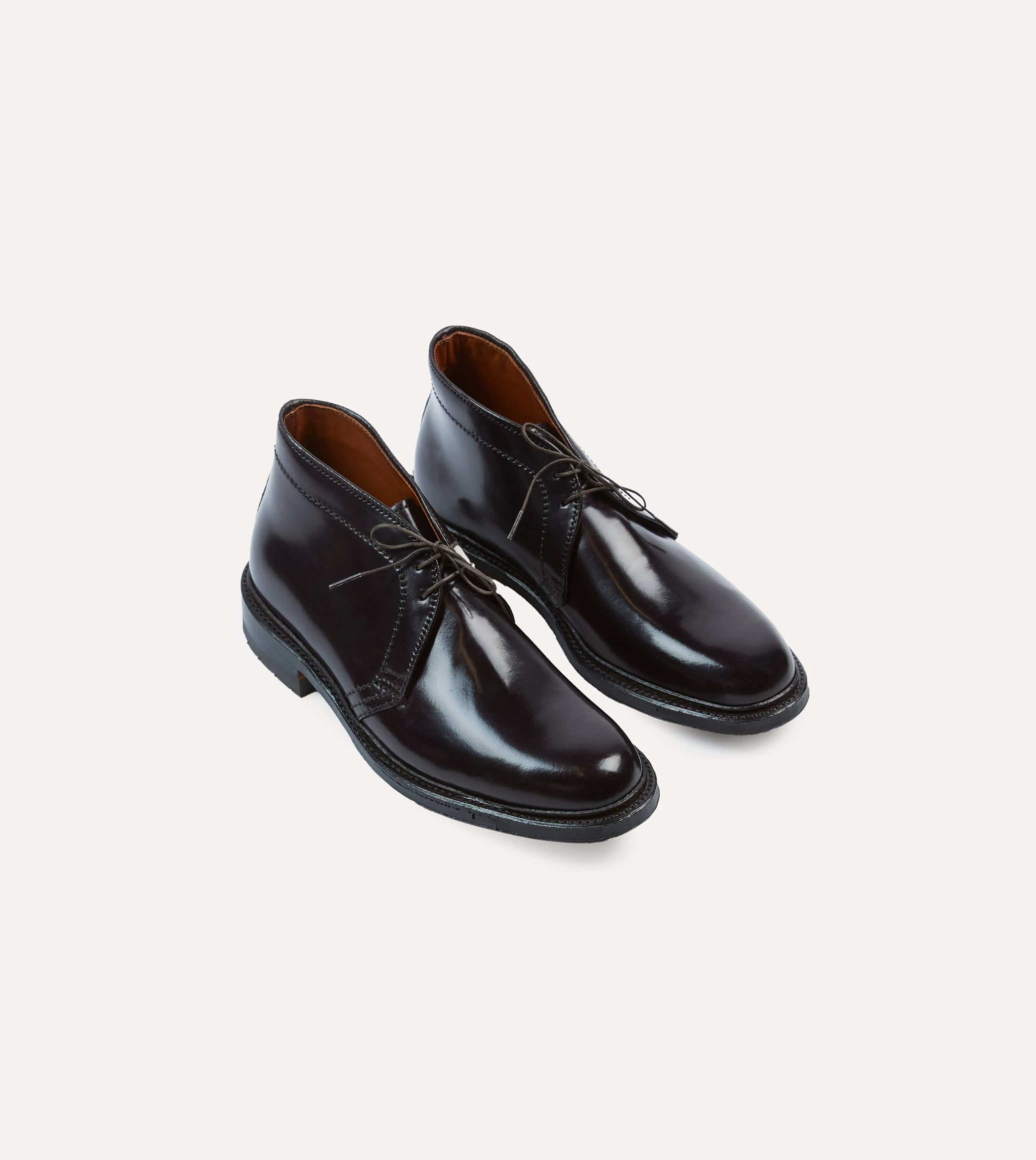 Alden Black Cordovan Algonquin Blucher sold by Drake's London