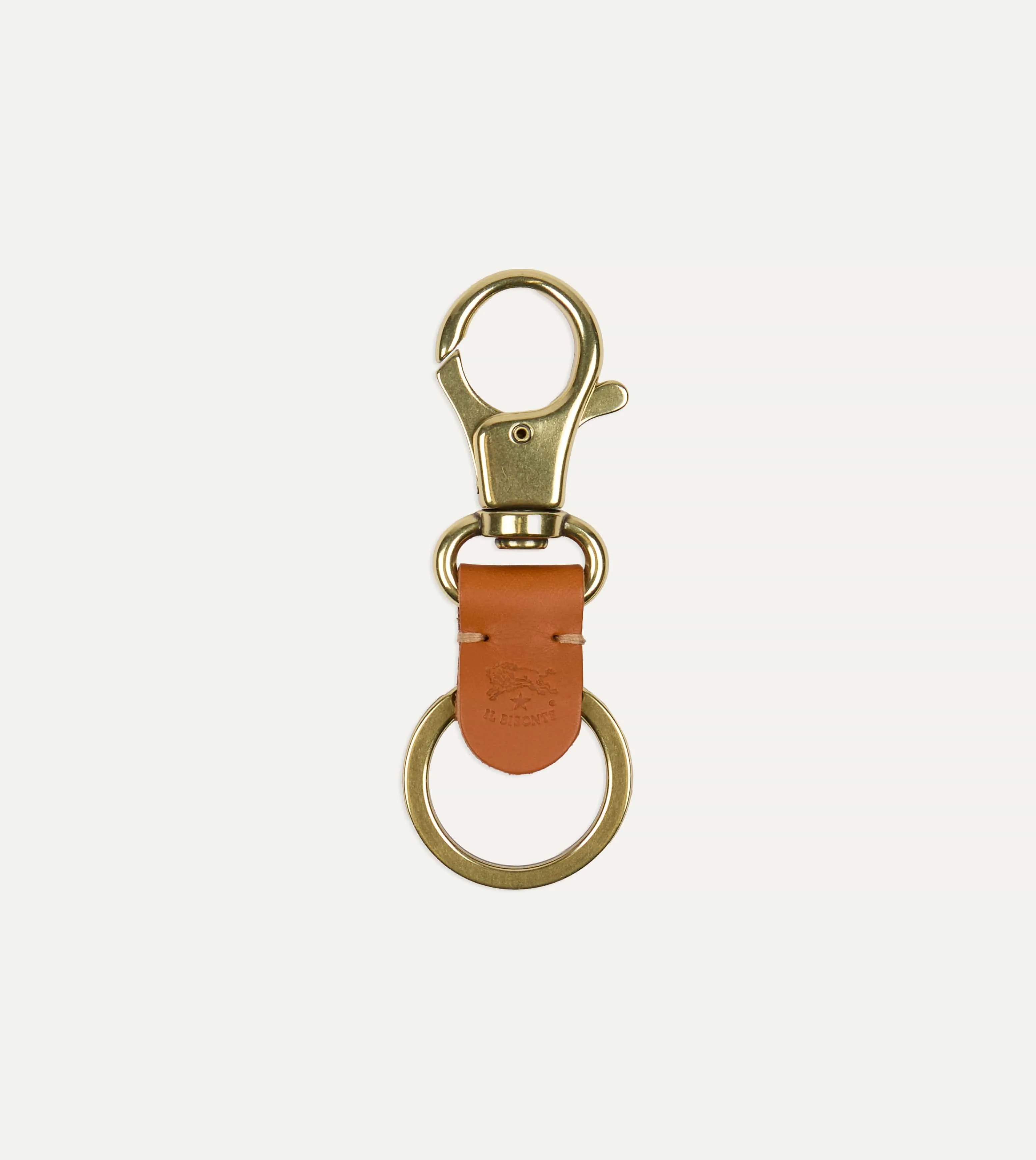 Il Bisonte Leather Key Clip sold by Drake's London
