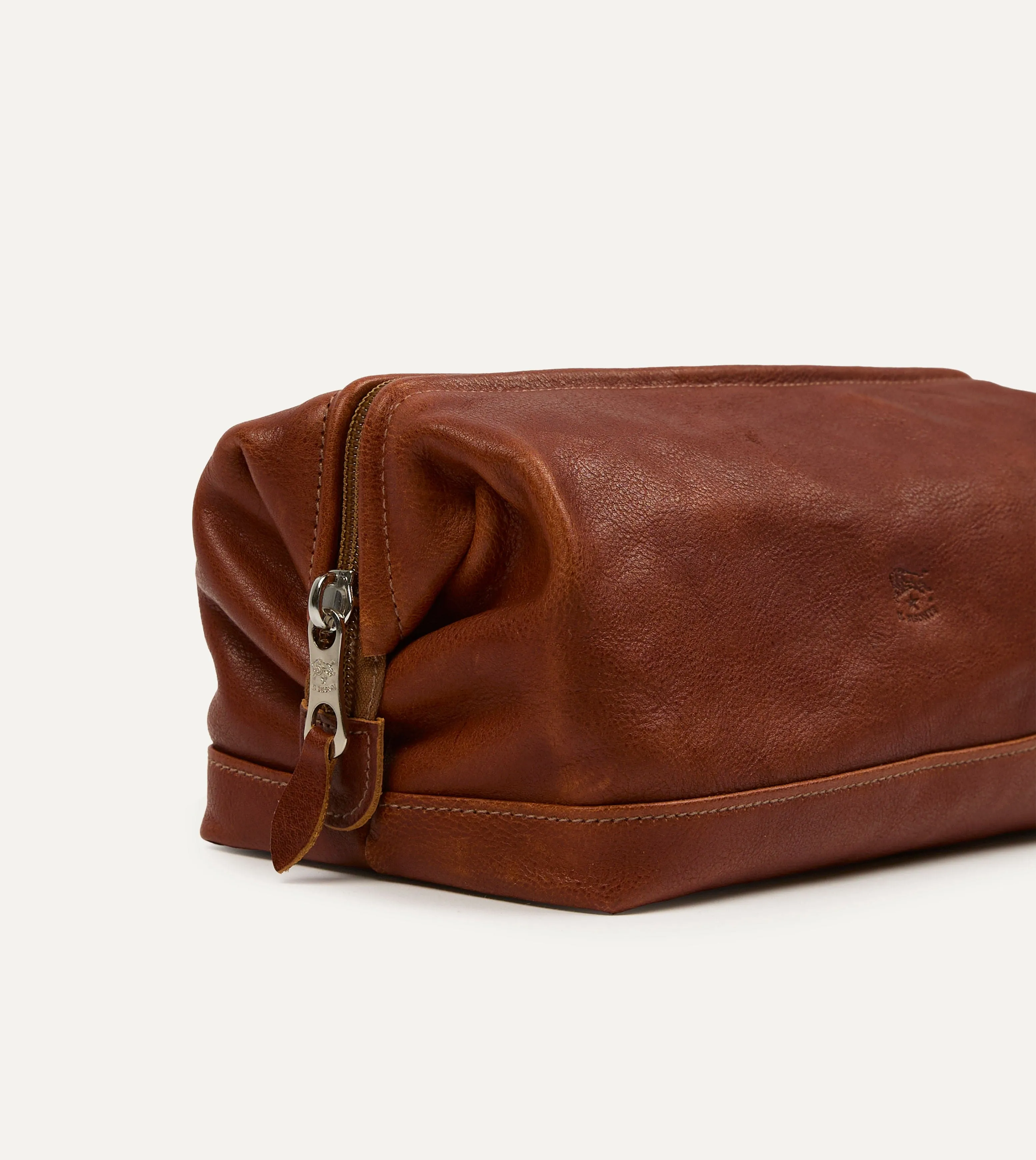 Il Bisonte Leather Wash Bag sold by Drake's London product image thumbnail 2