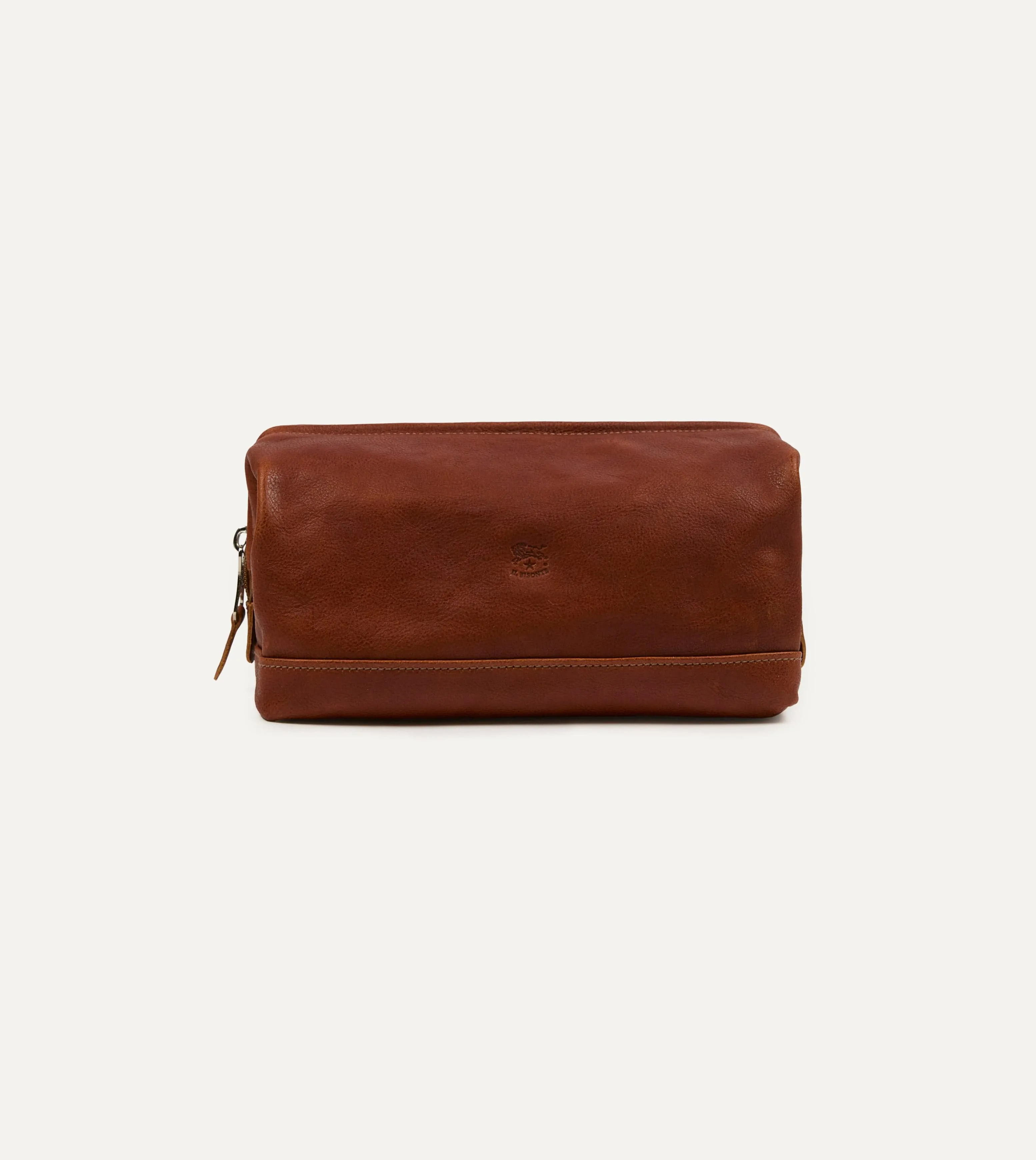 Il Bisonte Leather Wash Bag sold by Drake's London