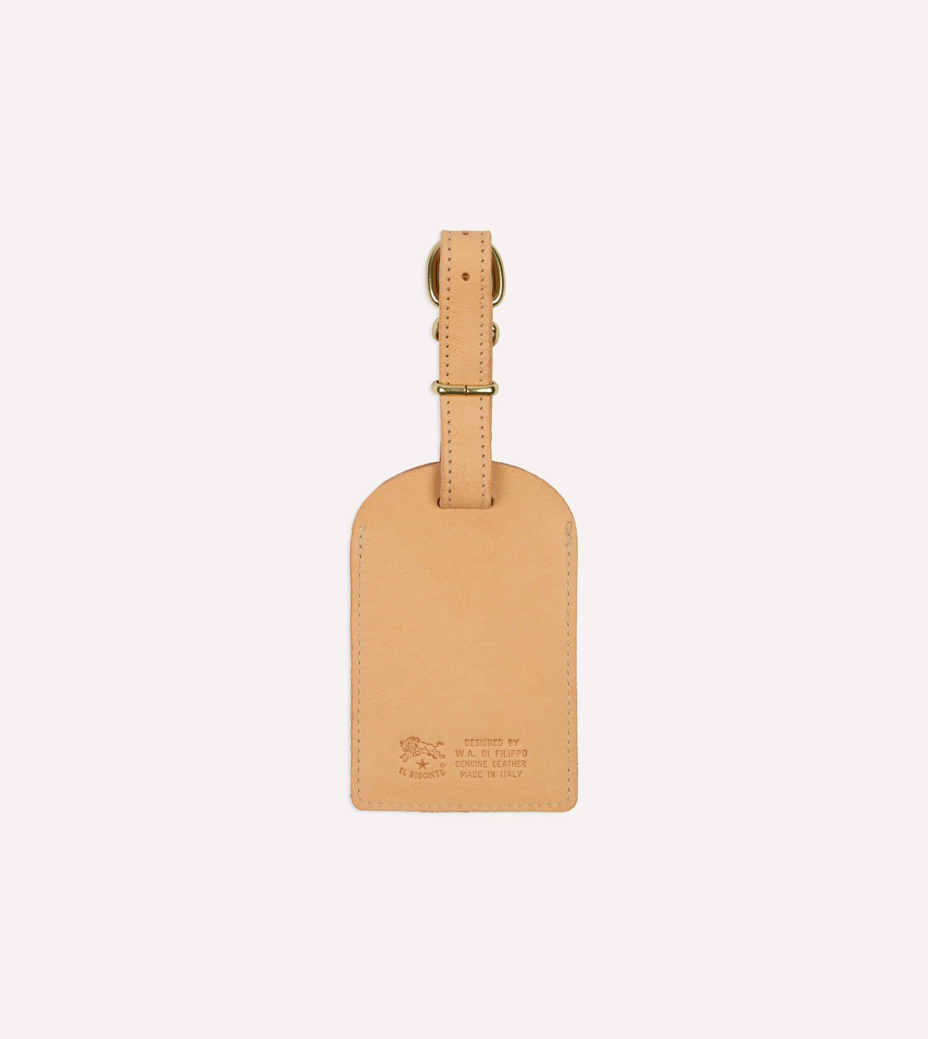 Il Bisonte Leather Luggage Tag sold by Drake's London