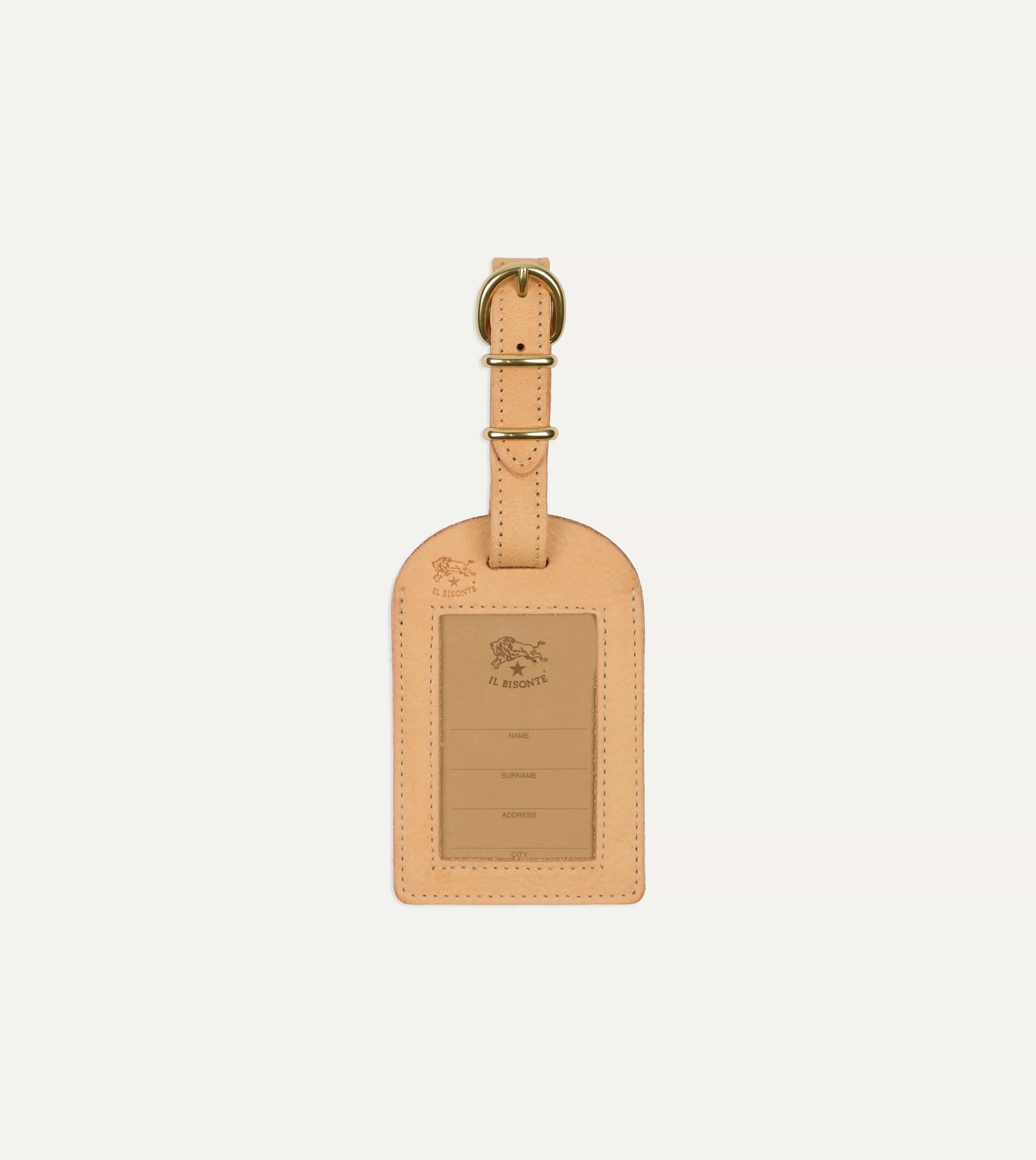 Il Bisonte Leather Luggage Tag sold by Drake's London product image thumbnail 2