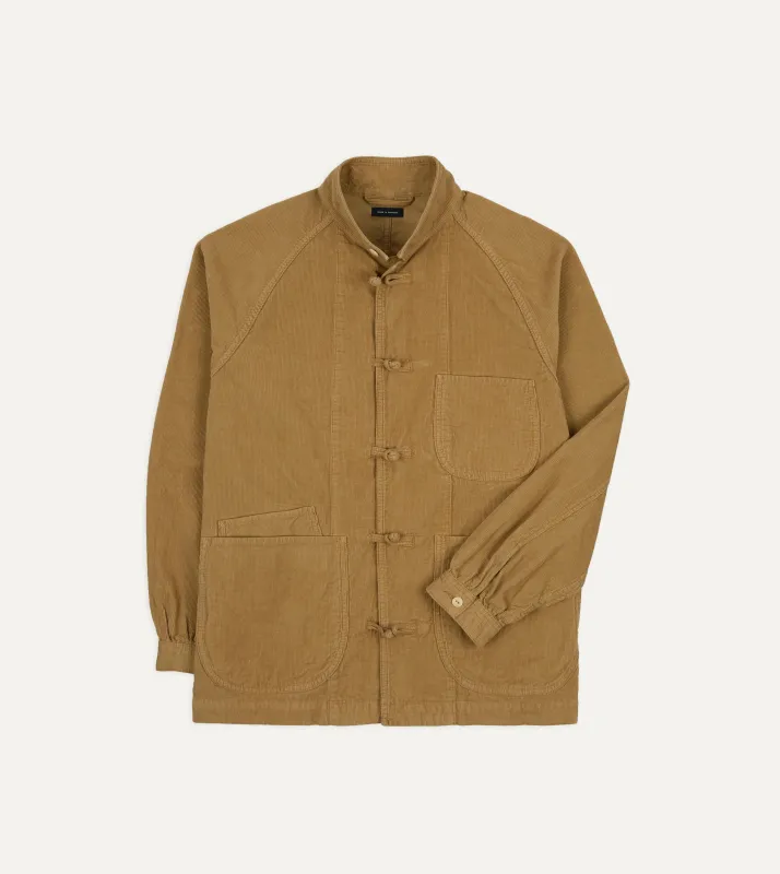 Sand Cotton Corduroy Artist Chore Jacket sold by Drake's London