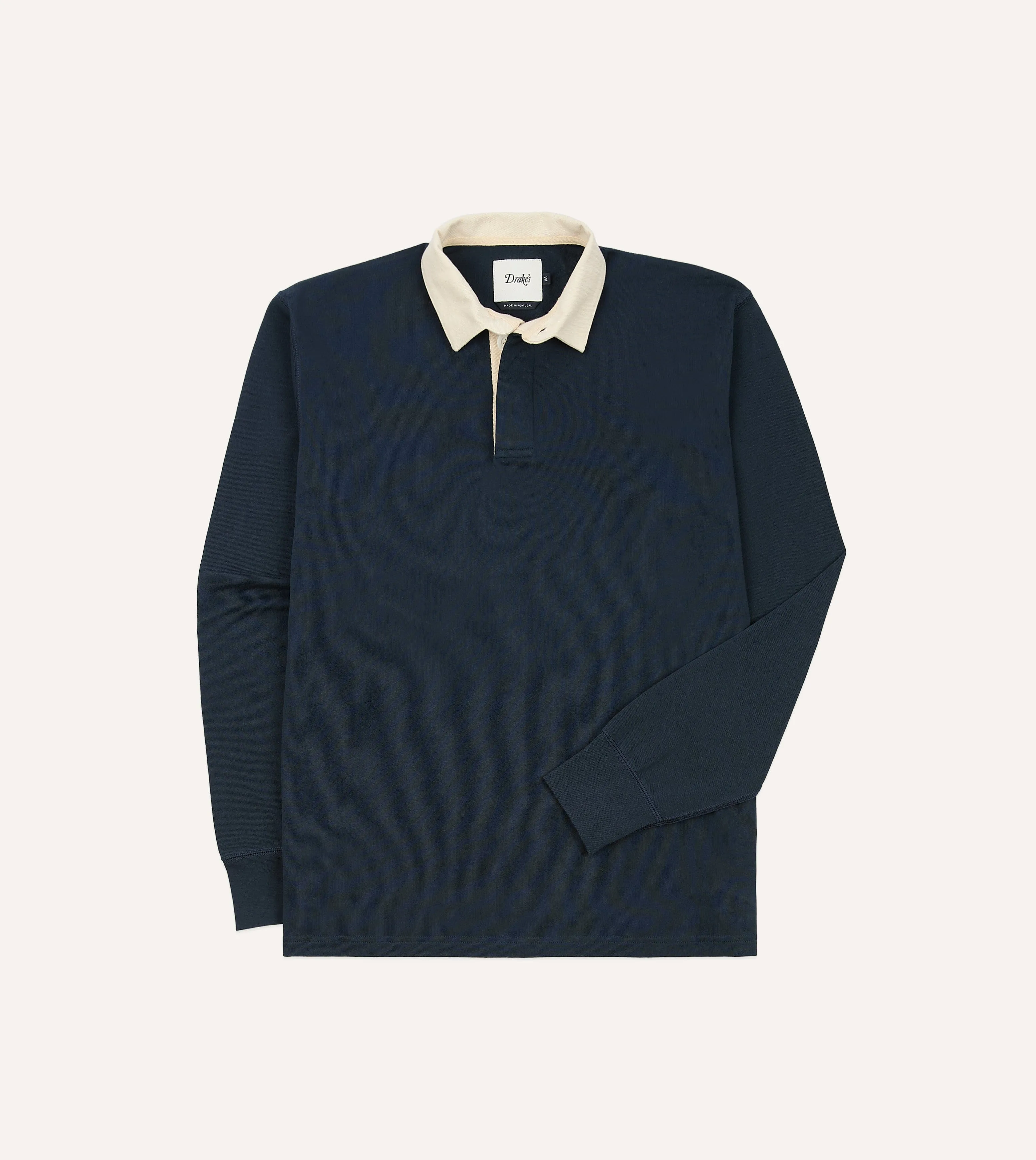 Navy Cotton Rugby Shirt sold by Drake's London