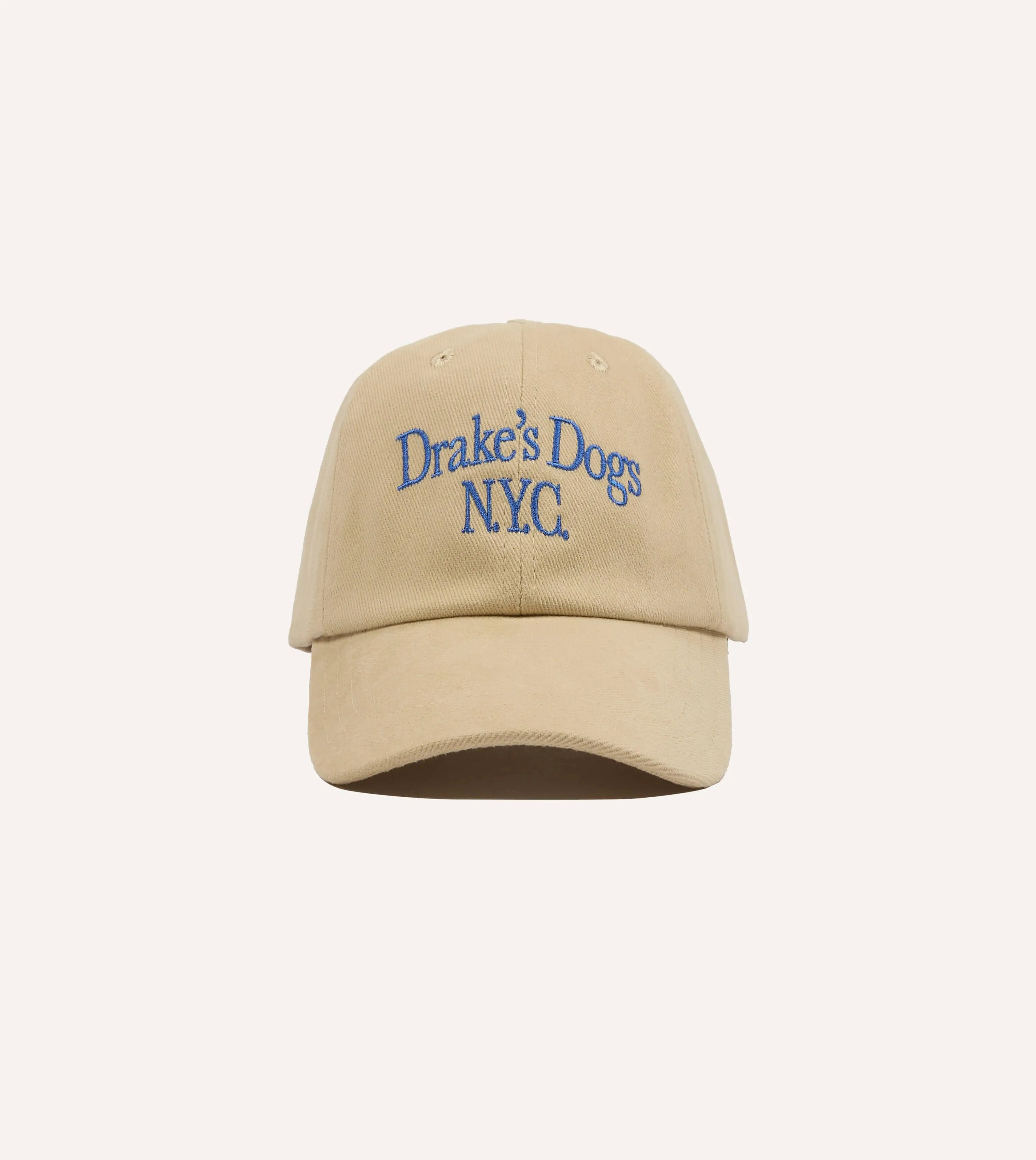 'Drake's Dogs' Cotton Twill Baseball Cap sold by Drake's London