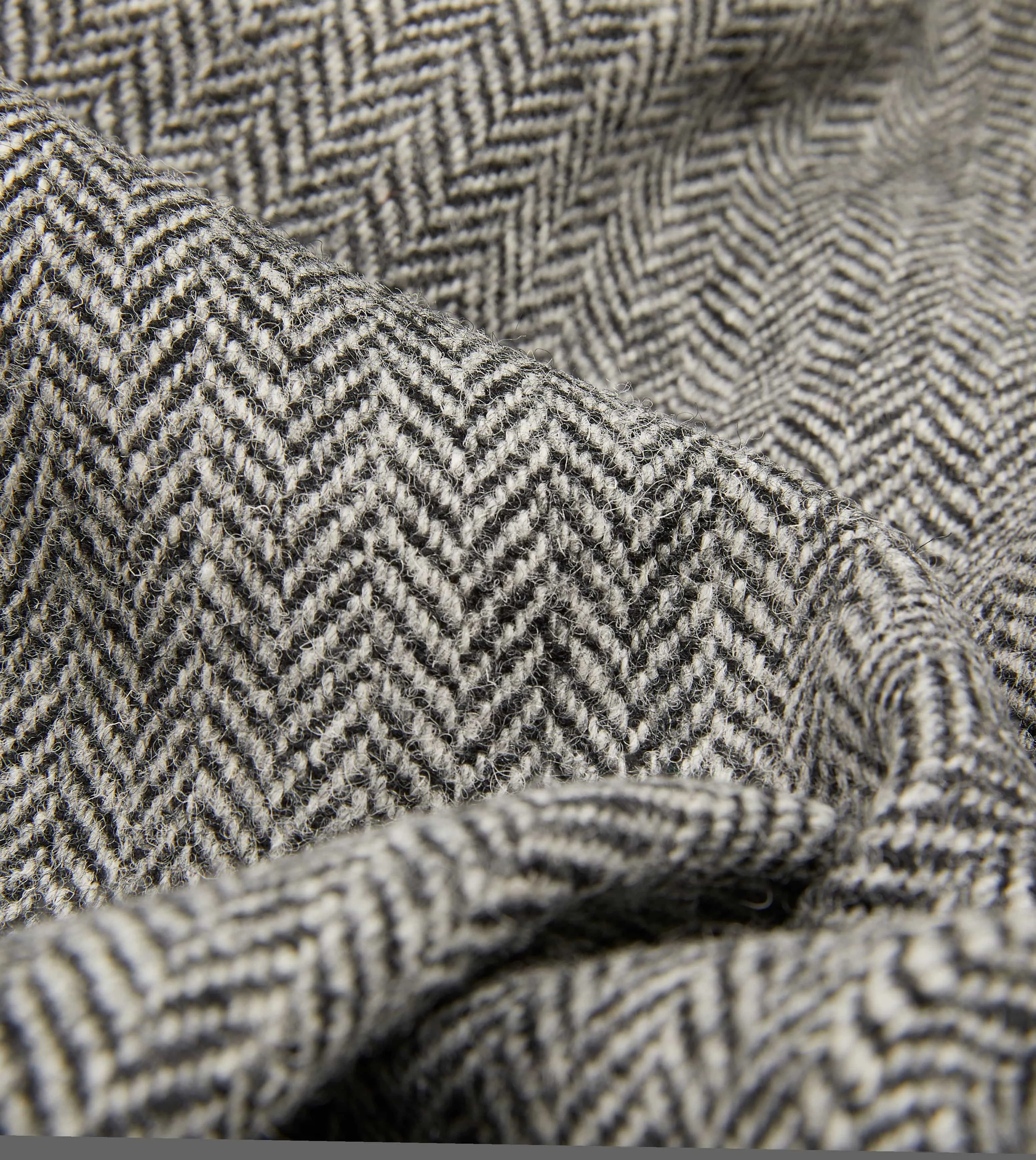 Grey Herringbone Harris Tweed One Pleat Games Trousers sold by Drake's London product image thumbnail 2