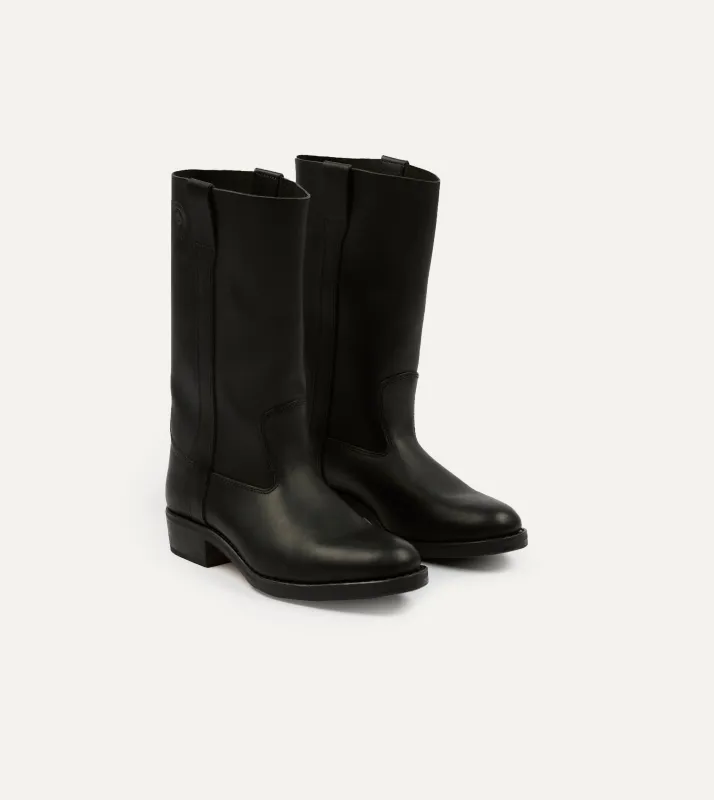 La Botte Gardiane Camarguaise Black Leather Boots sold by Drake's London