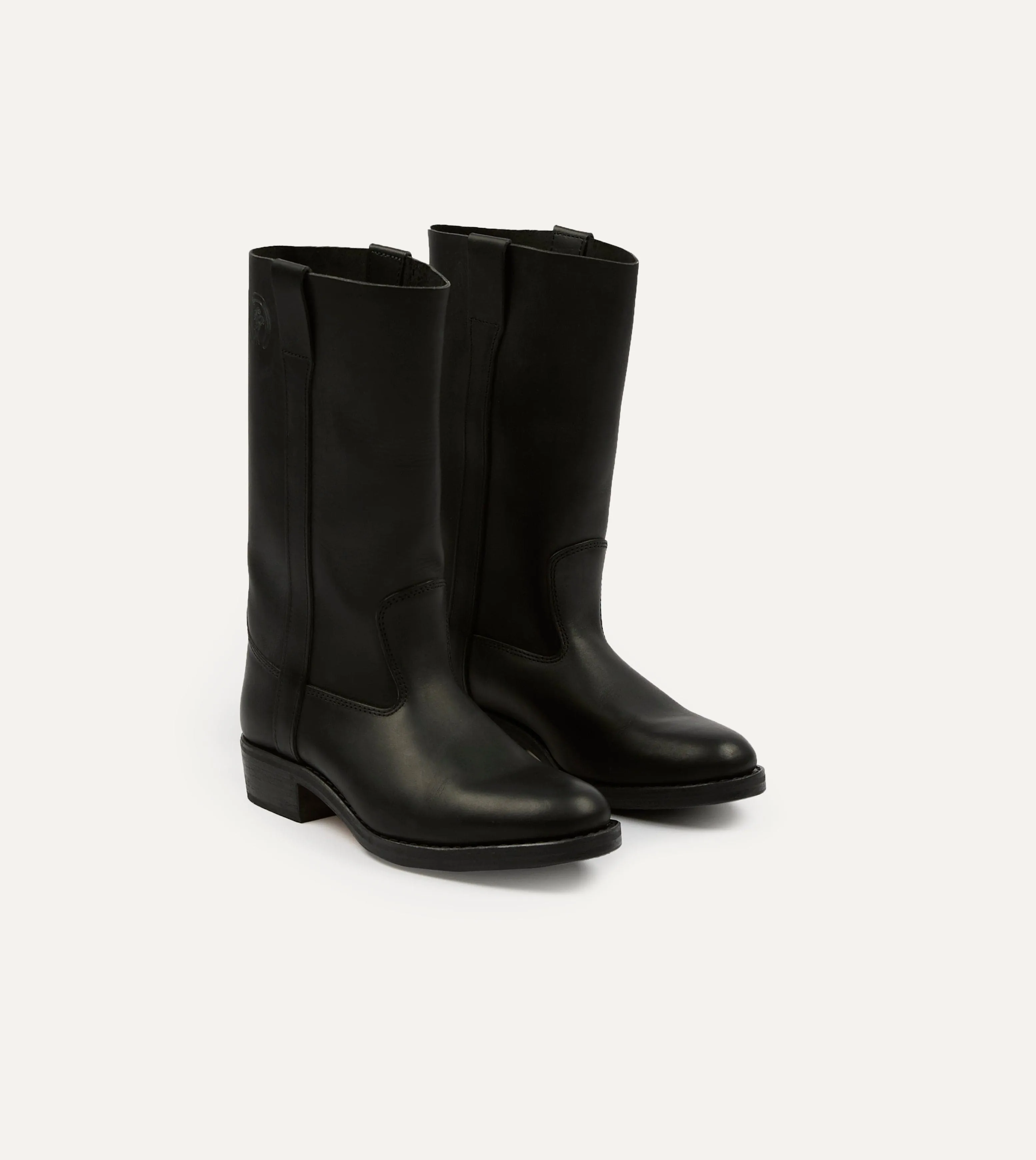 La Botte Gardiane Camarguaise Black Leather Boots sold by Drake's London