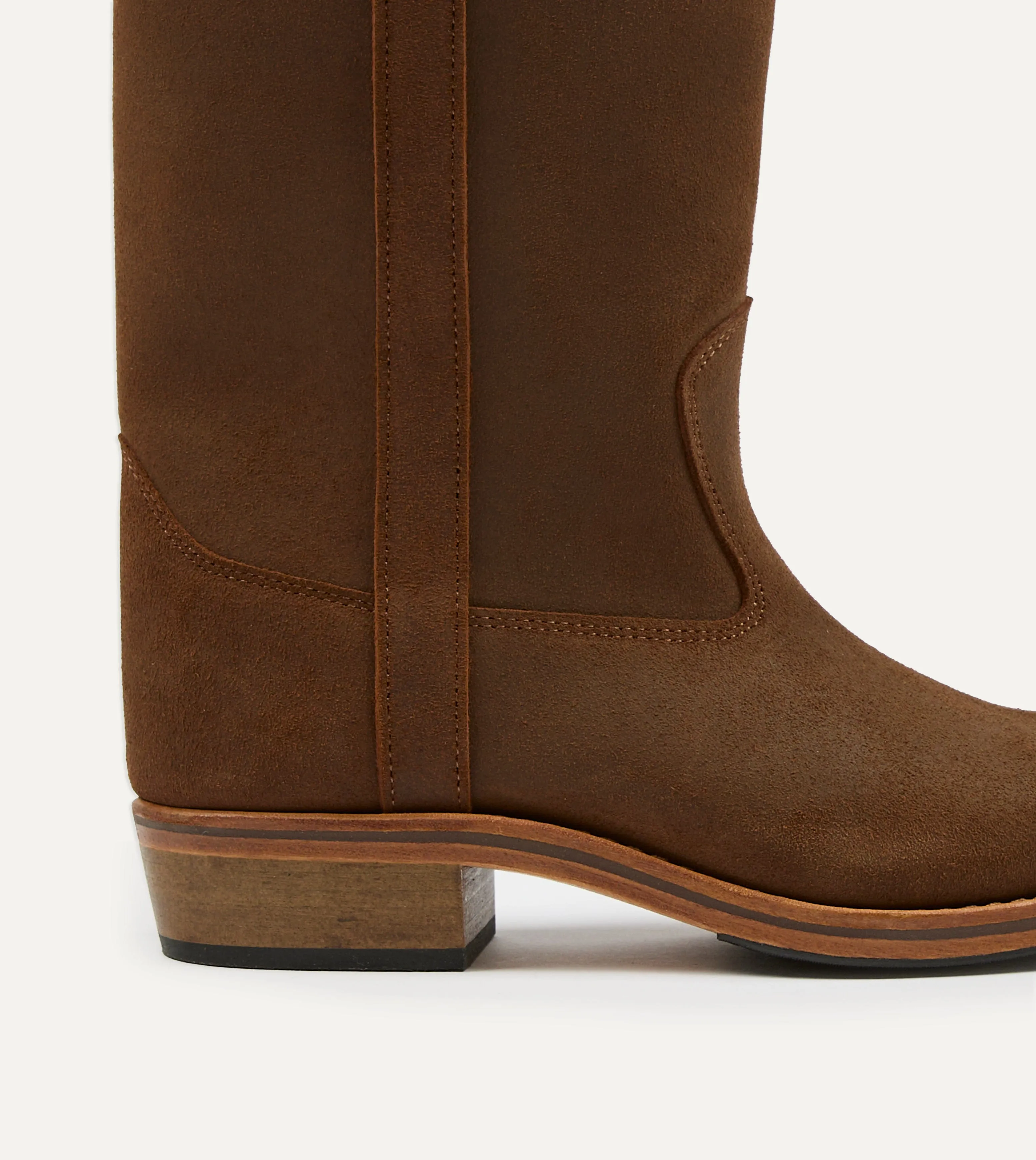 La Botte Gardiane Camarguaise Brown Waxed Leather Boots sold by Drake's London product image thumbnail 3
