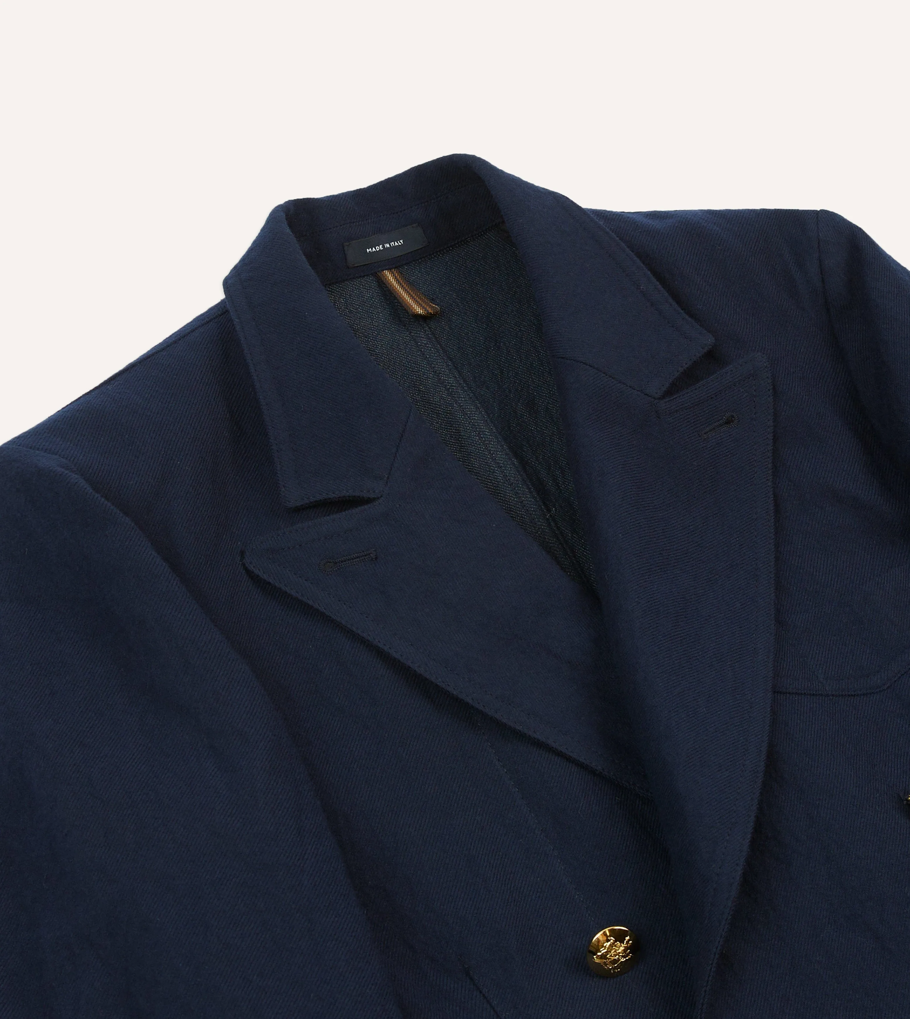 Navy Wool-Cotton Games Blazer Mk. III sold by Drake's London product image thumbnail 3