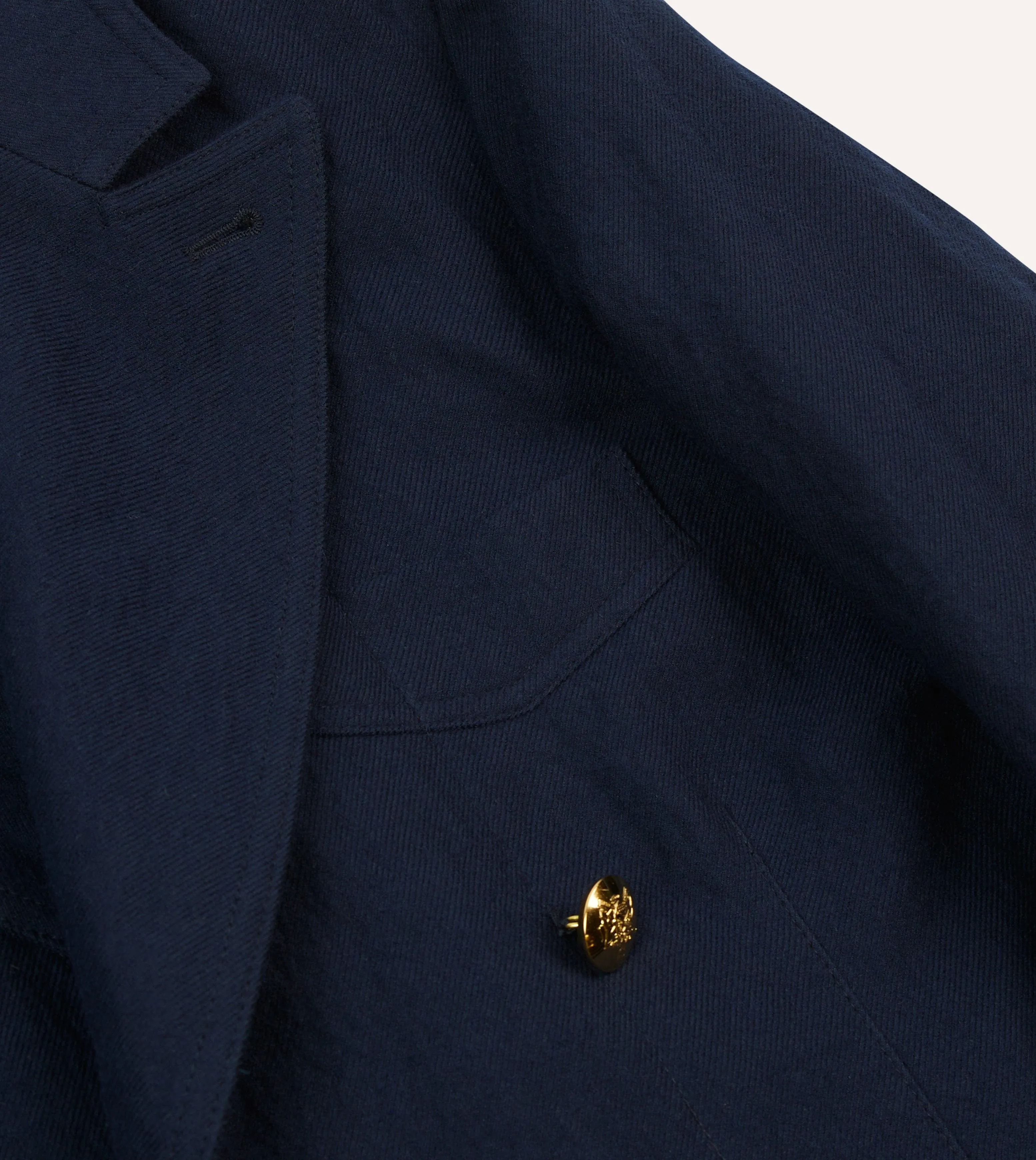 Navy Wool-Cotton Games Blazer Mk. III sold by Drake's London product image thumbnail 4
