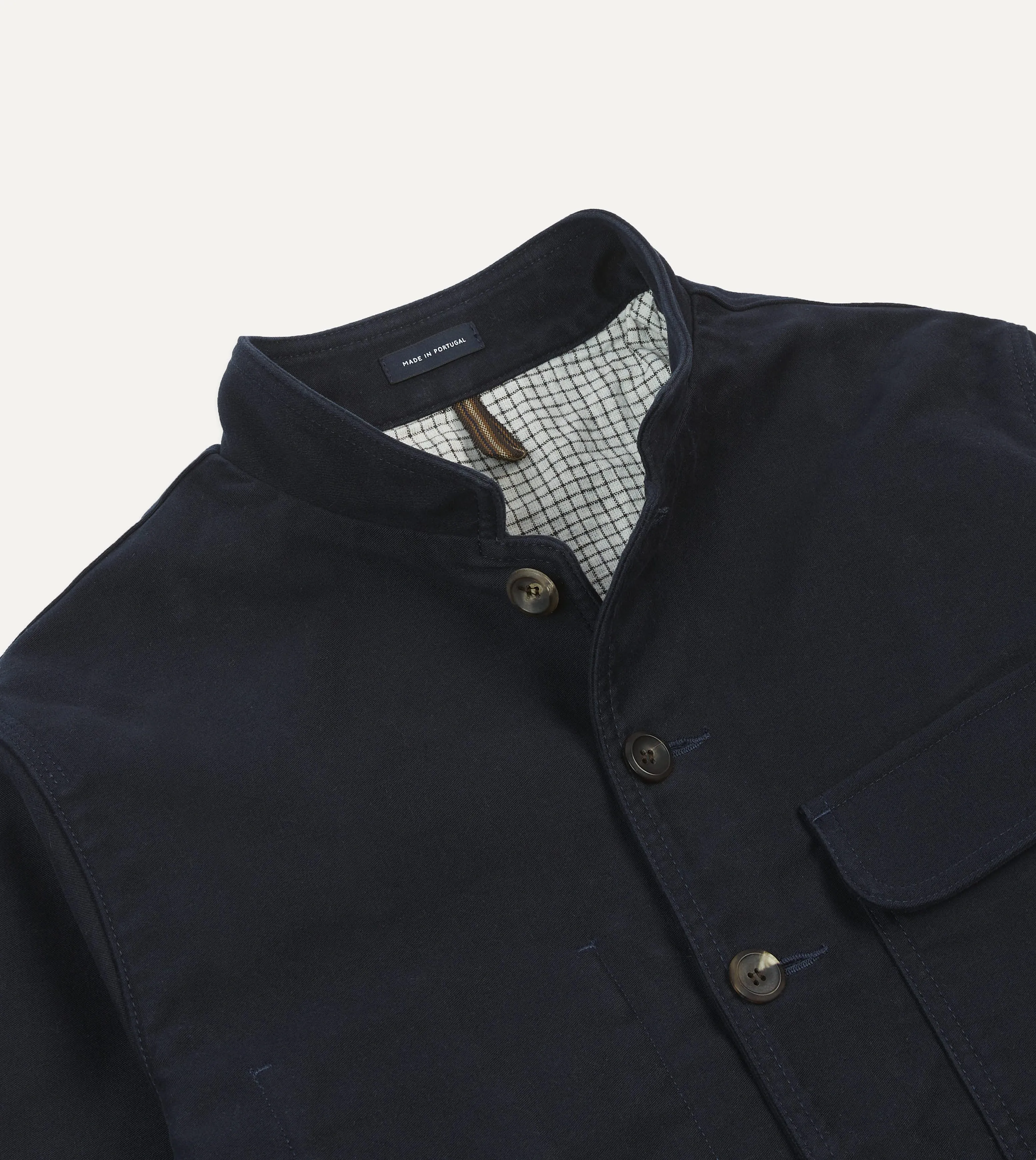 Navy Moleskin Forestière Jacket sold by Drake's London product image thumbnail 3