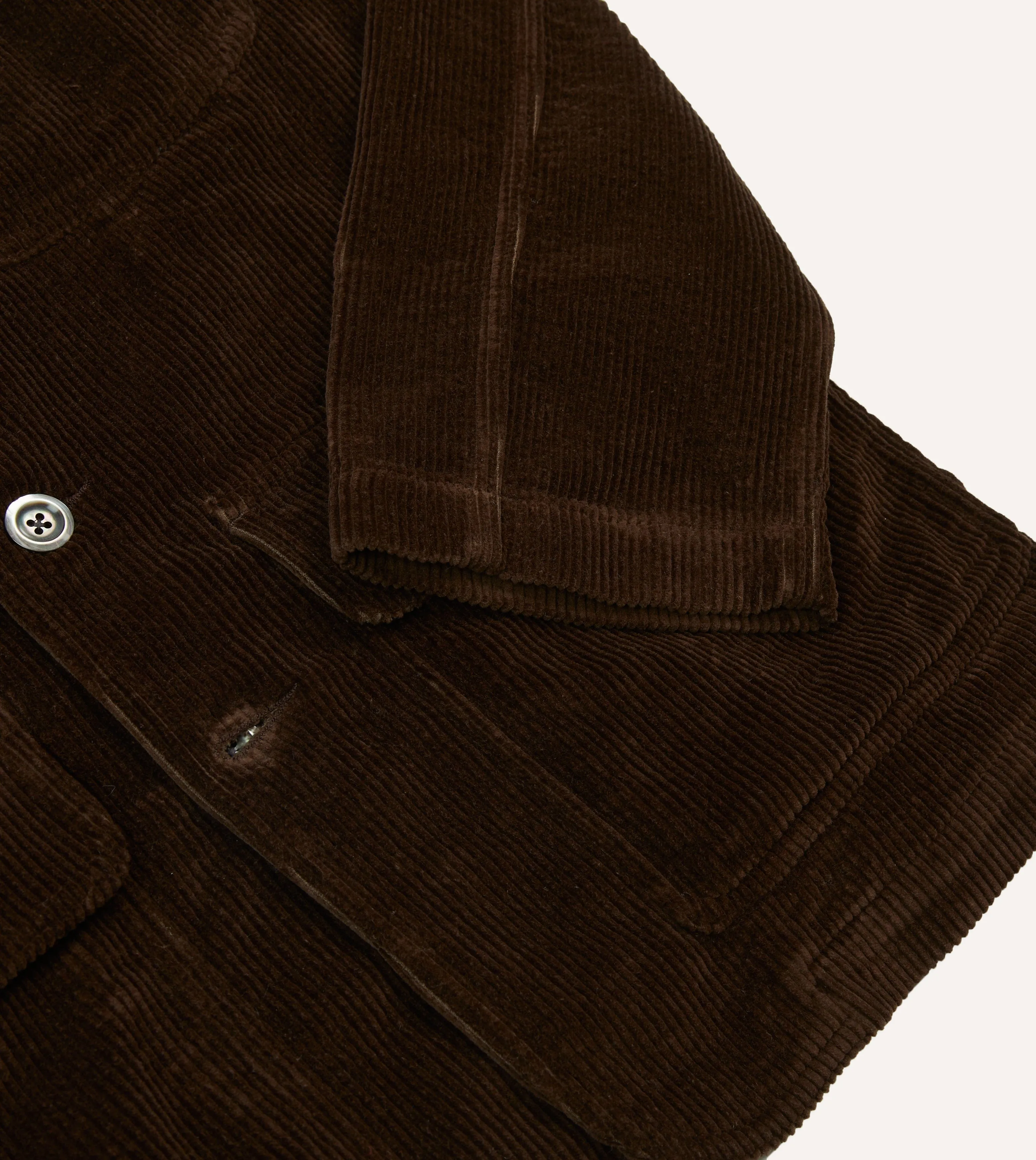 Brown Corduroy Forestière Jacket sold by Drake's London product image thumbnail 5
